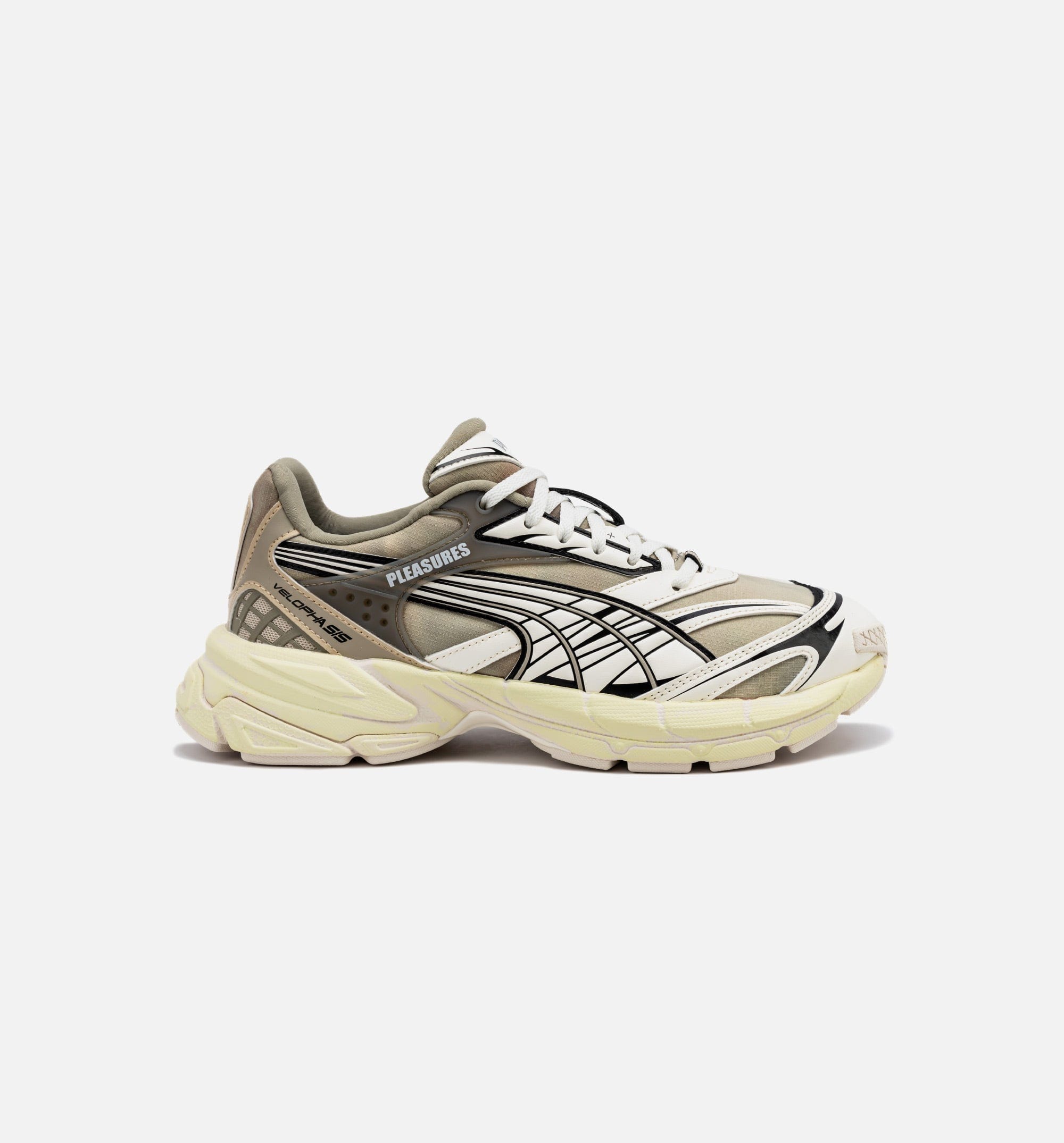 PUMA Pleasures Velophasis Mens Lifestyle Shoe - Cream/Black