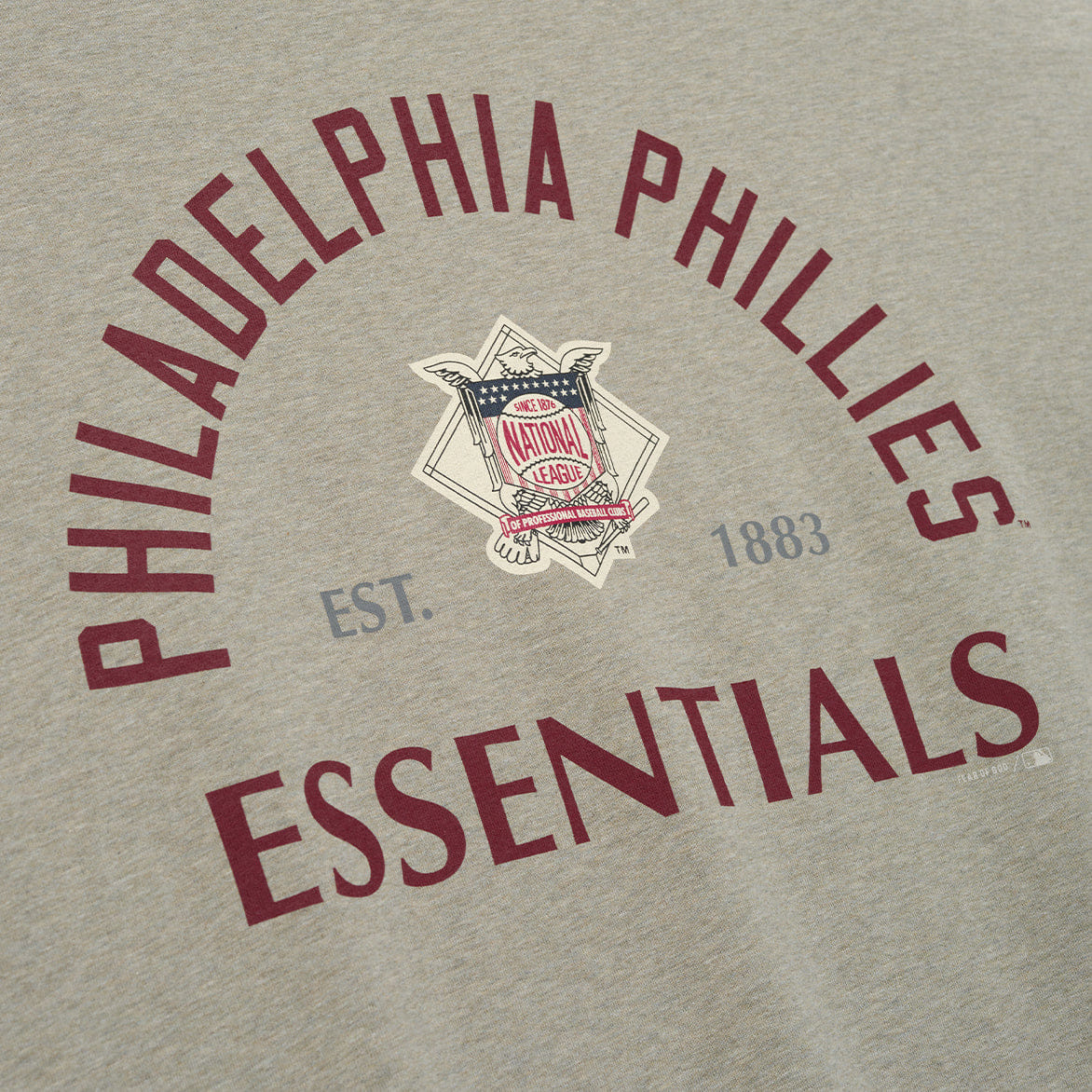 Fear of God Essentials PHILLIES NL MERCH T-Shirt - SEAL HEATHER