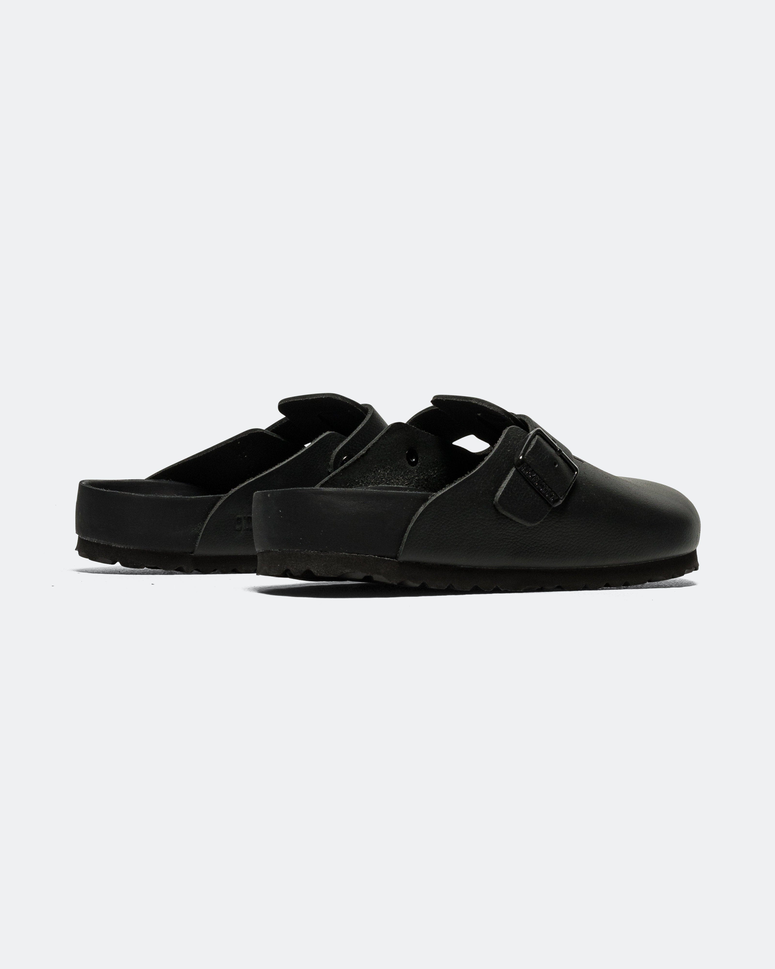 Birkenstock Boston Exquisite - Black Natural Leather