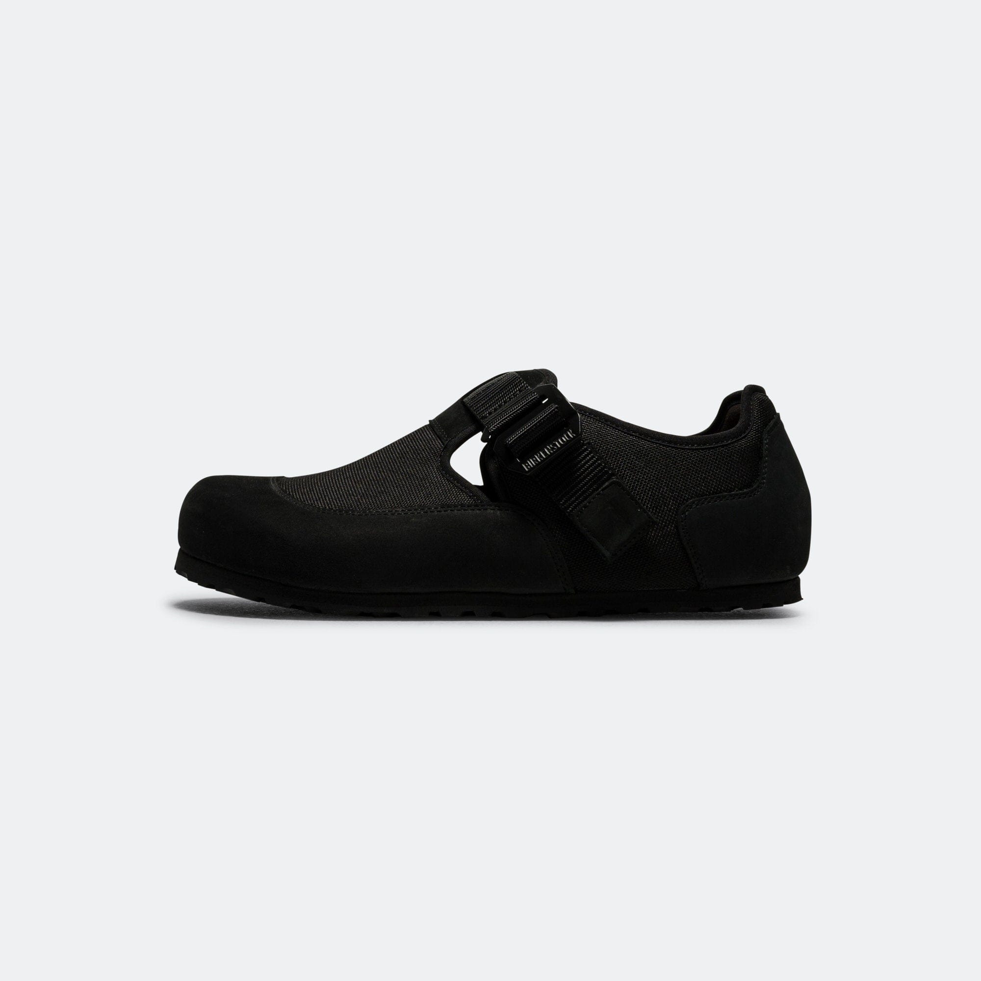 Birkenstock London Nova - Black Nubuck Leather/Textile