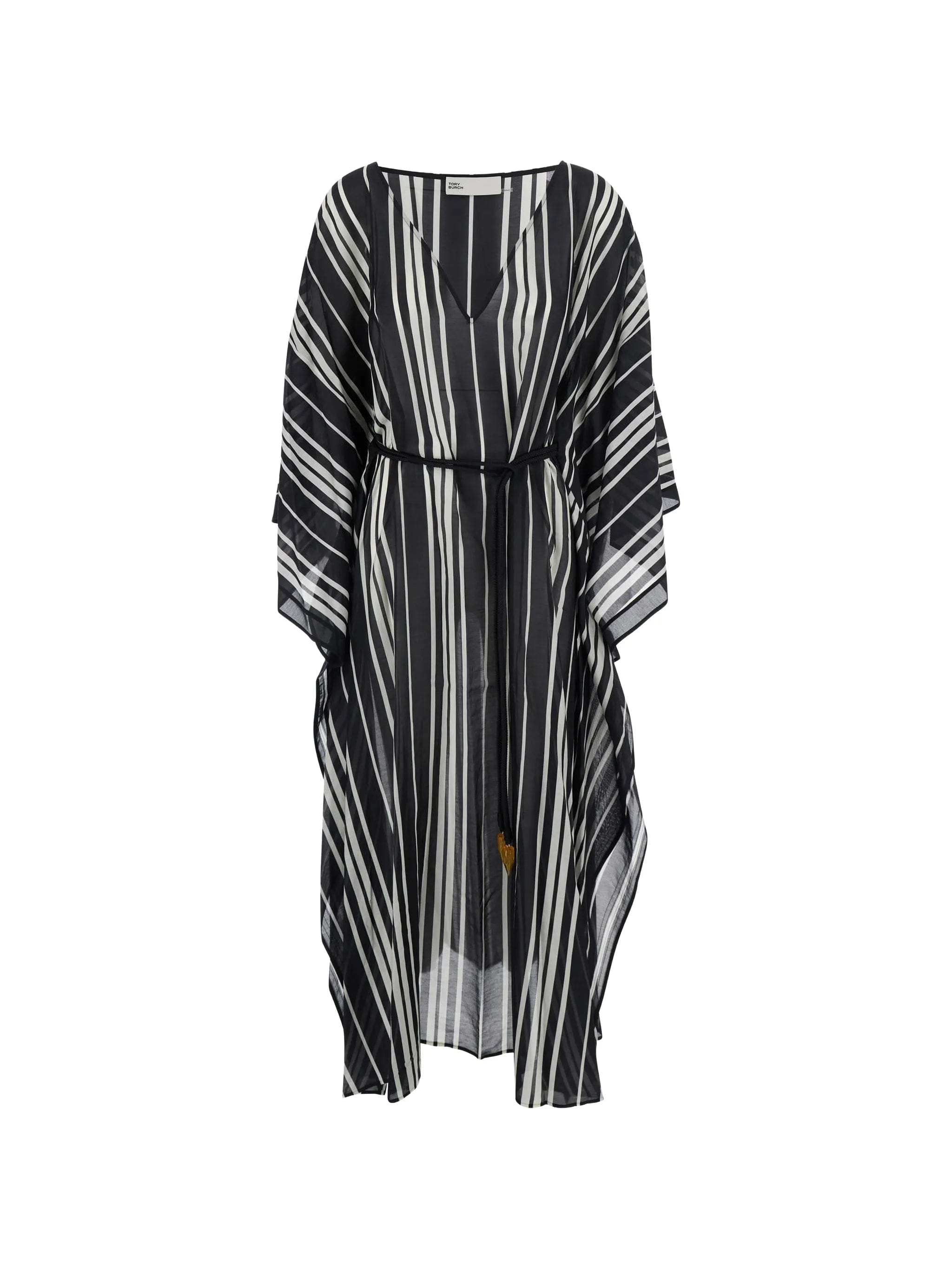 Tory Burch belted striped caftan