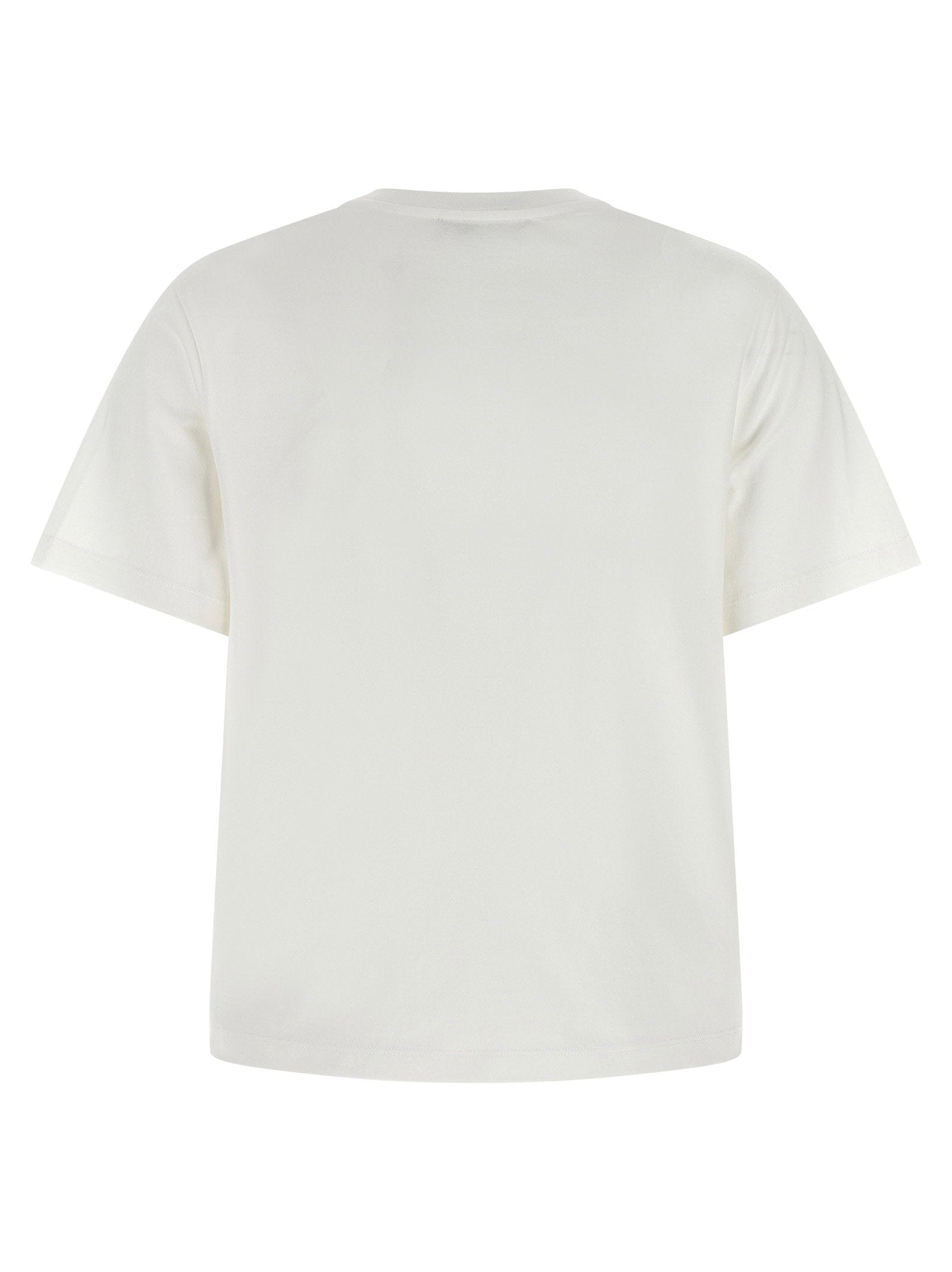 Tory Burch Floral Appliqué T - shirt — White