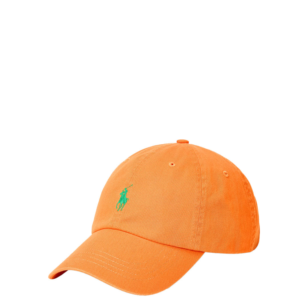 POLO RALPH Lauren ICONIC COTTON CHINO BALL CAP ORANGE