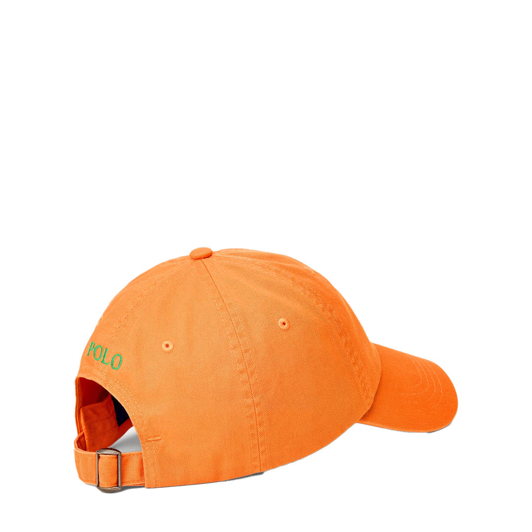 POLO RALPH Lauren ICONIC COTTON CHINO BALL CAP ORANGE