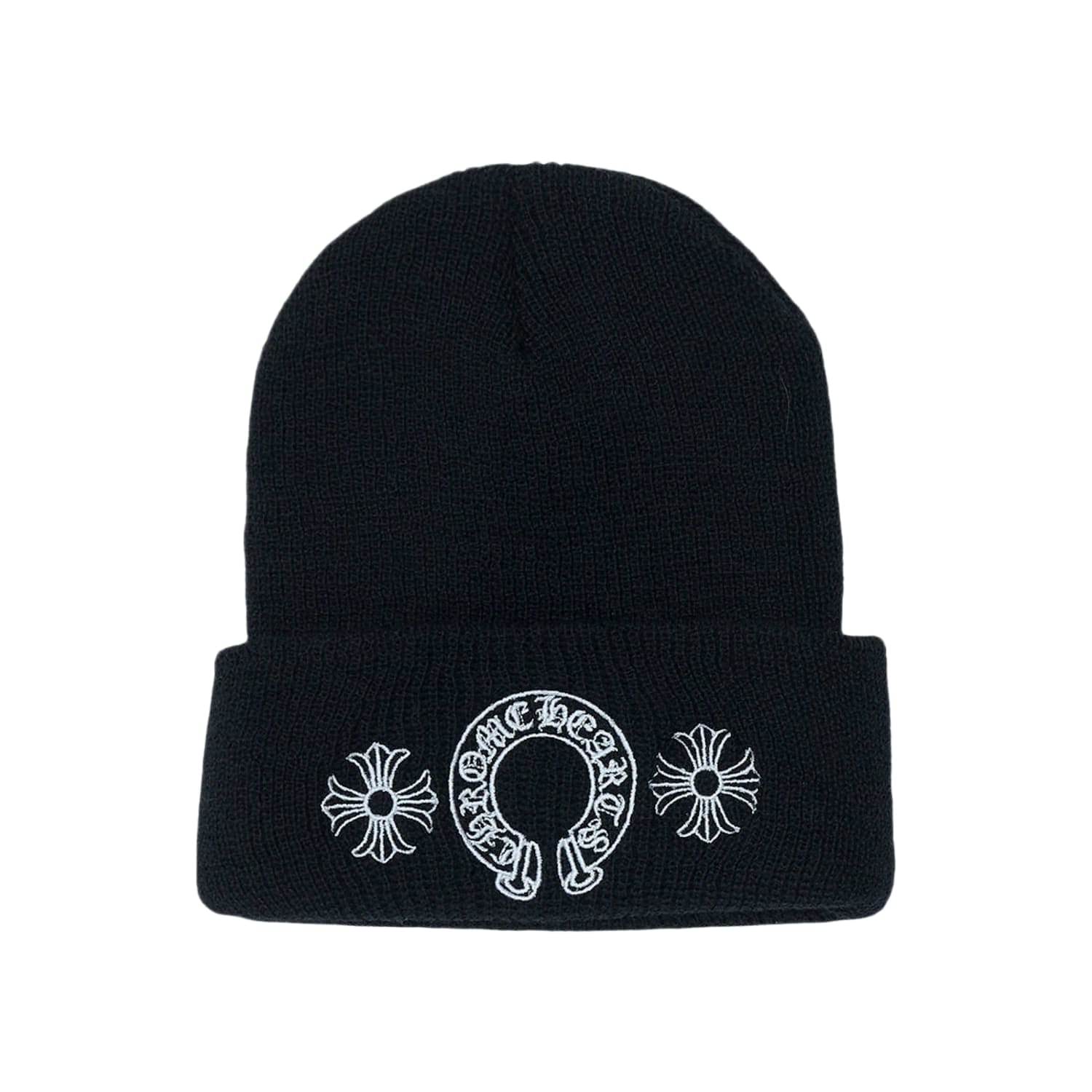 Chrome Hearts Horse Shoe Wool Beanie Black