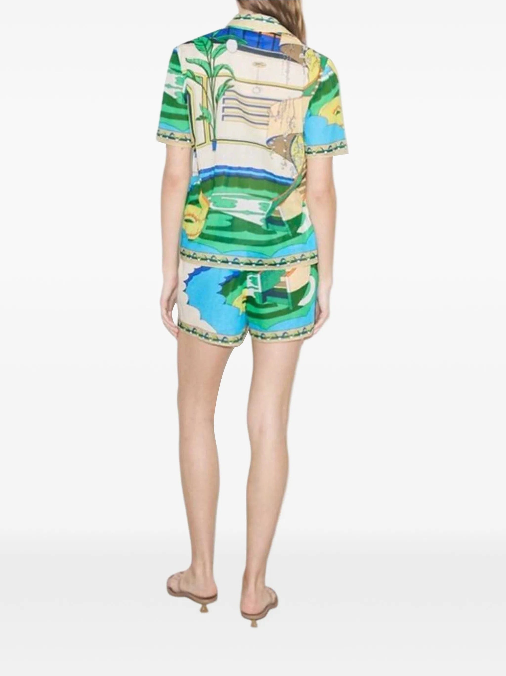 Tory Burch Pool - print cotton shirt