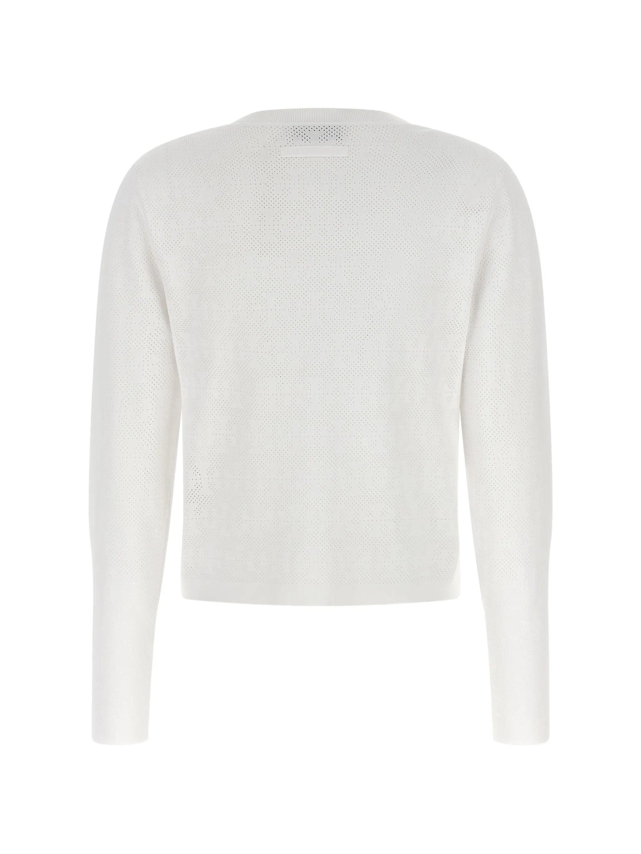 Tory Burch pointelle crew - neck cardigan