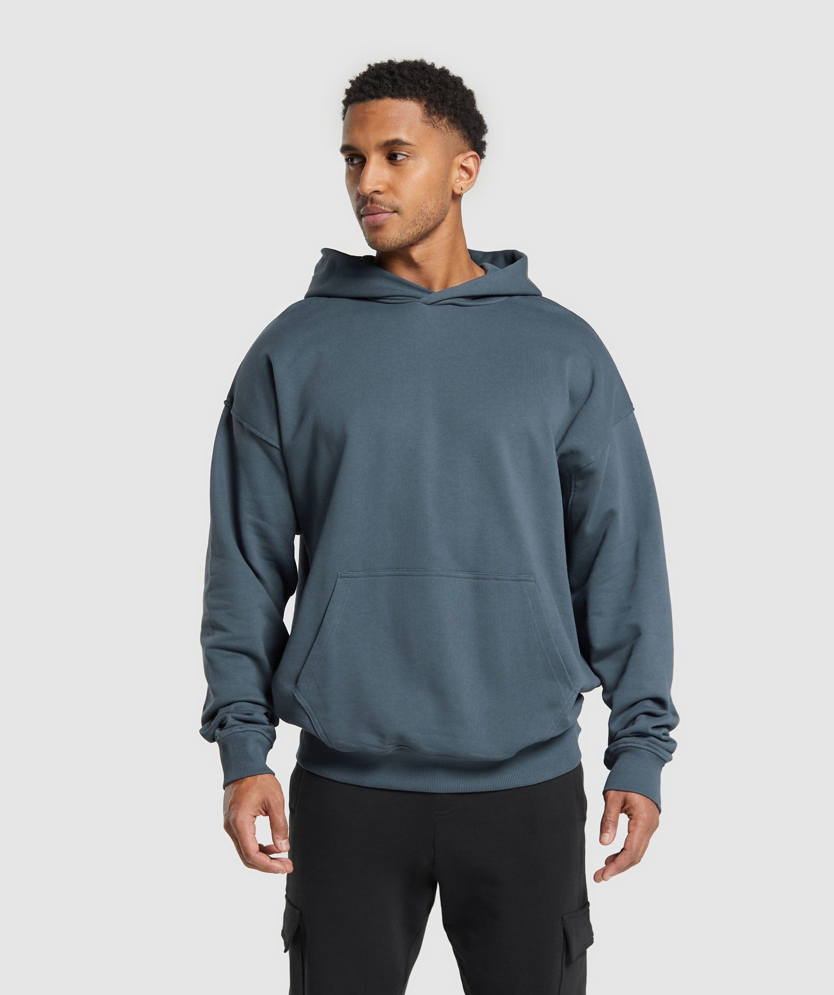 Gymshark Rest Day Essentials Hoodie Titanium Blue
