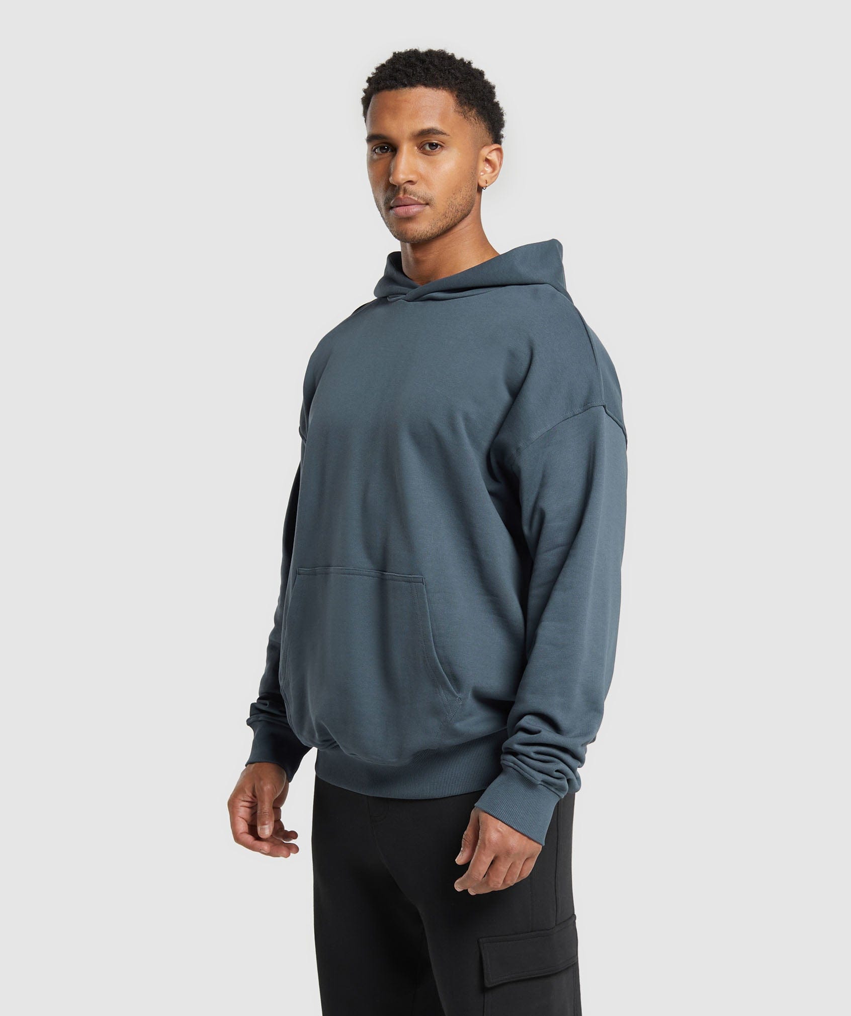 Gymshark Rest Day Essentials Hoodie Titanium Blue