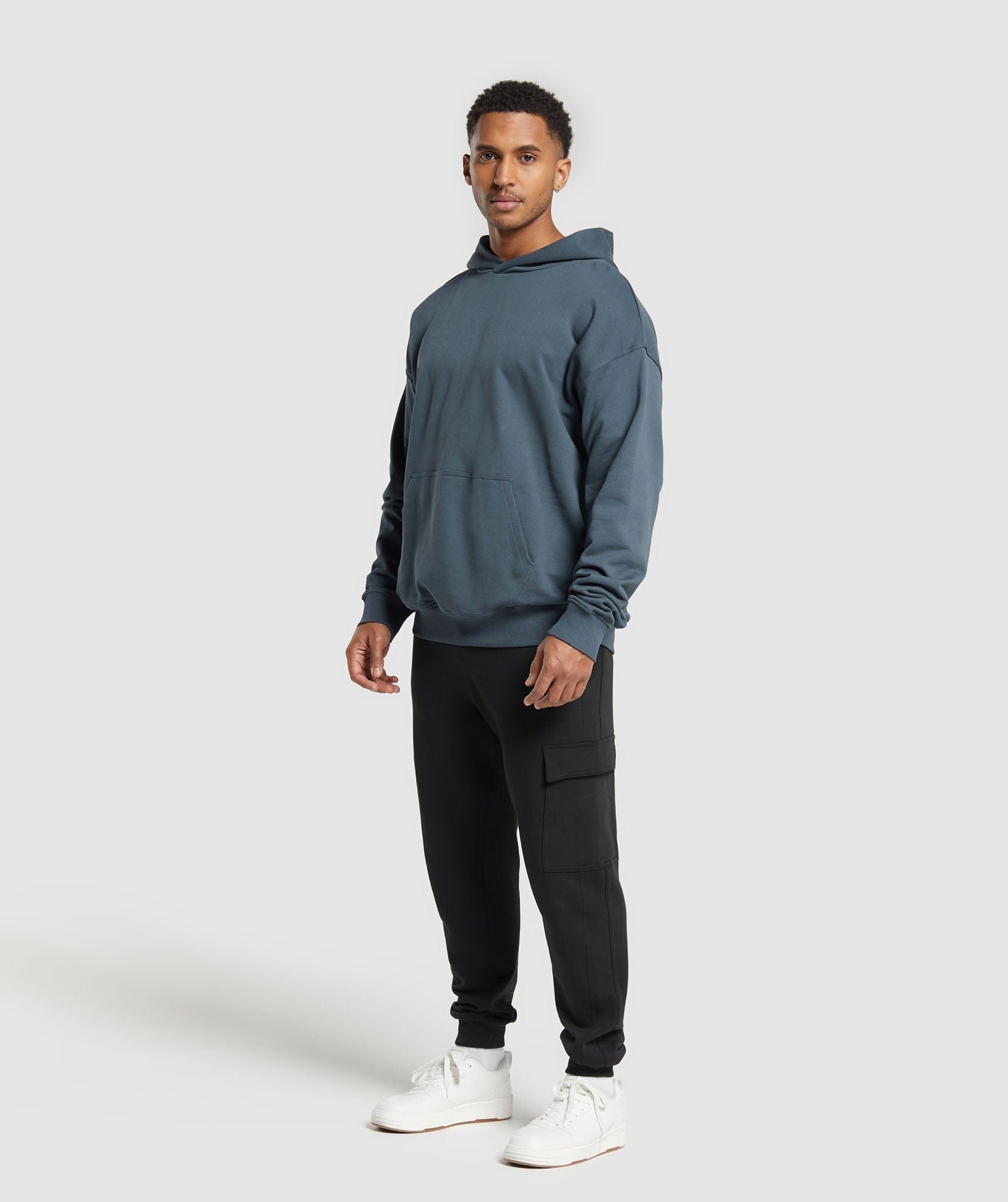 Gymshark Rest Day Essentials Hoodie Titanium Blue