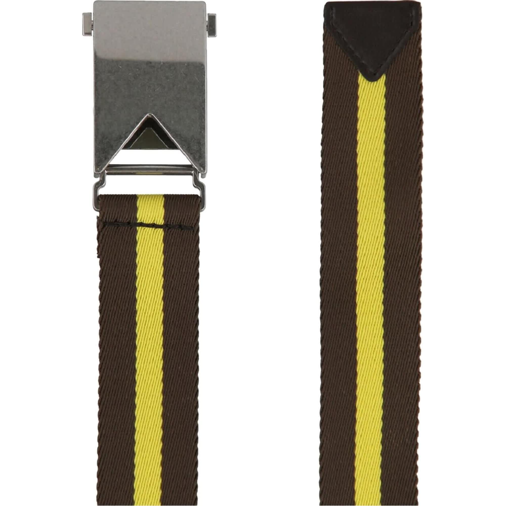 Bottega Veneta Polyester Belt In Brown/yellow
