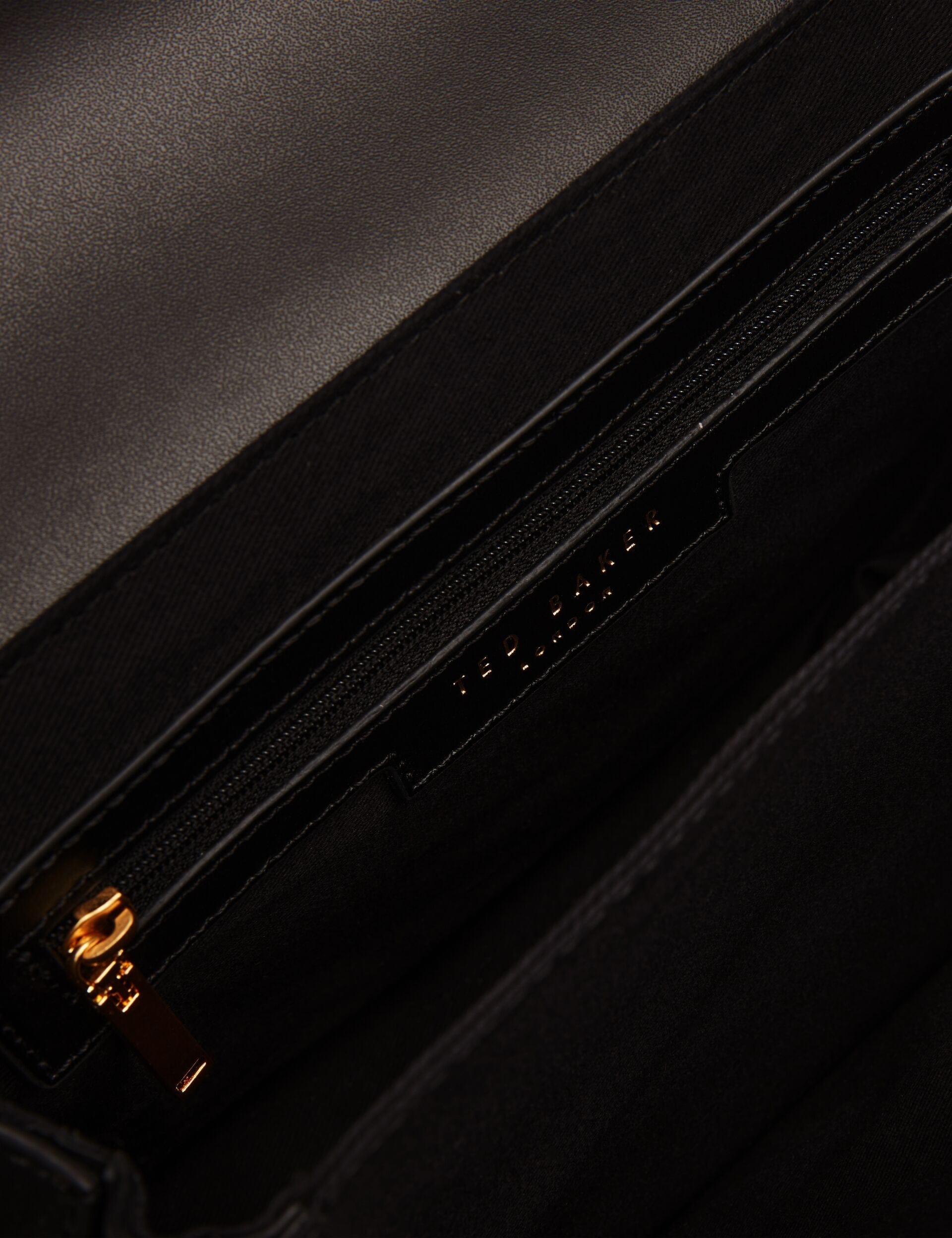 Ted Baker Kkayli Polished Leather Crossbody Satchel Bag Black Women's