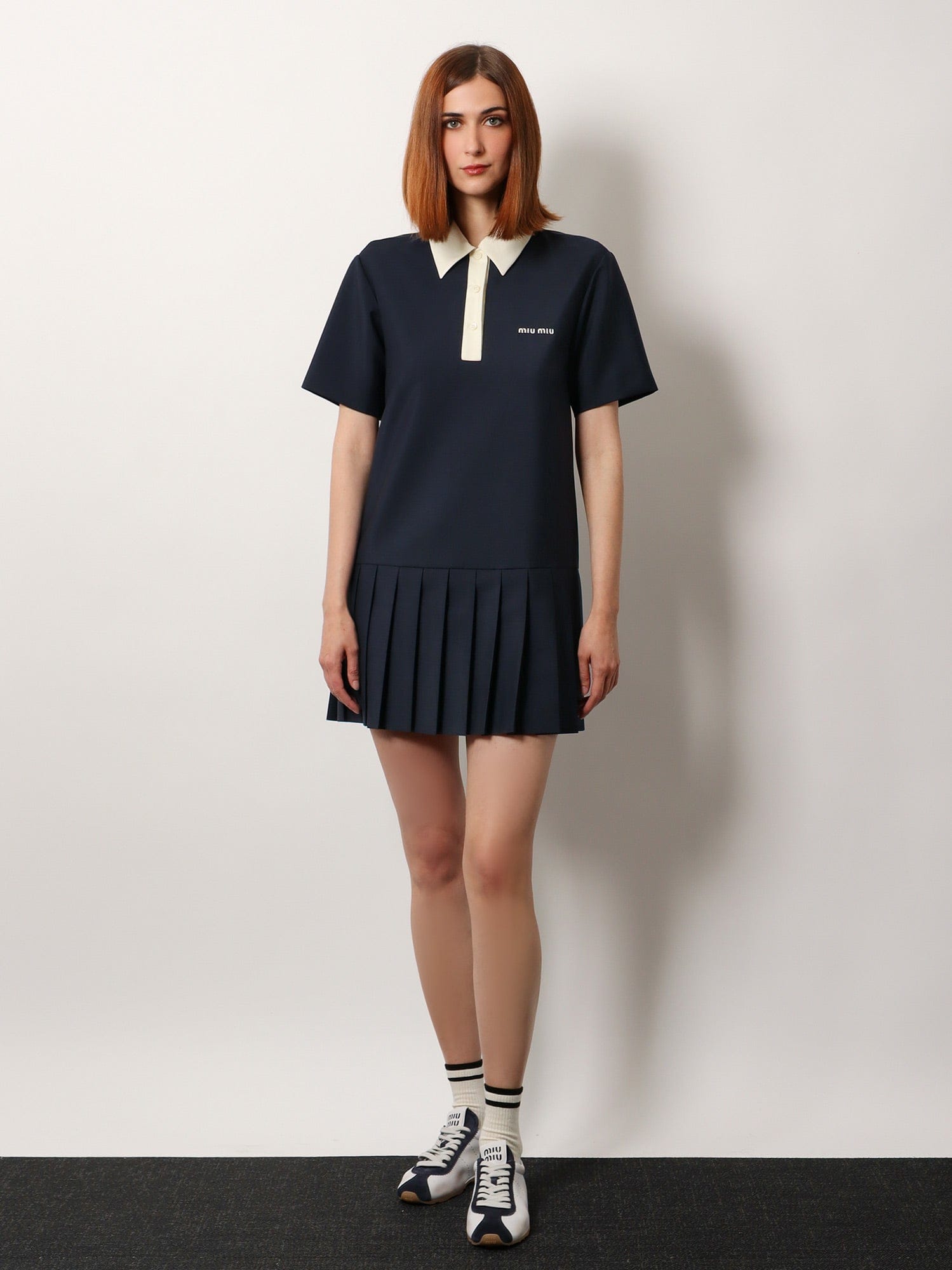 MIU MIU Mohair and virgin wool short dress
