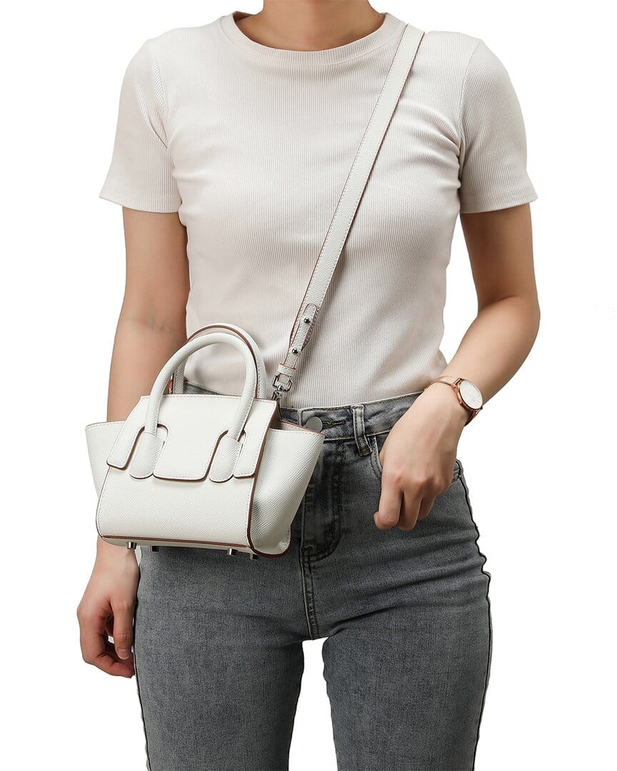 Tiffany & Fred Paris Top Handle Leather Satchel