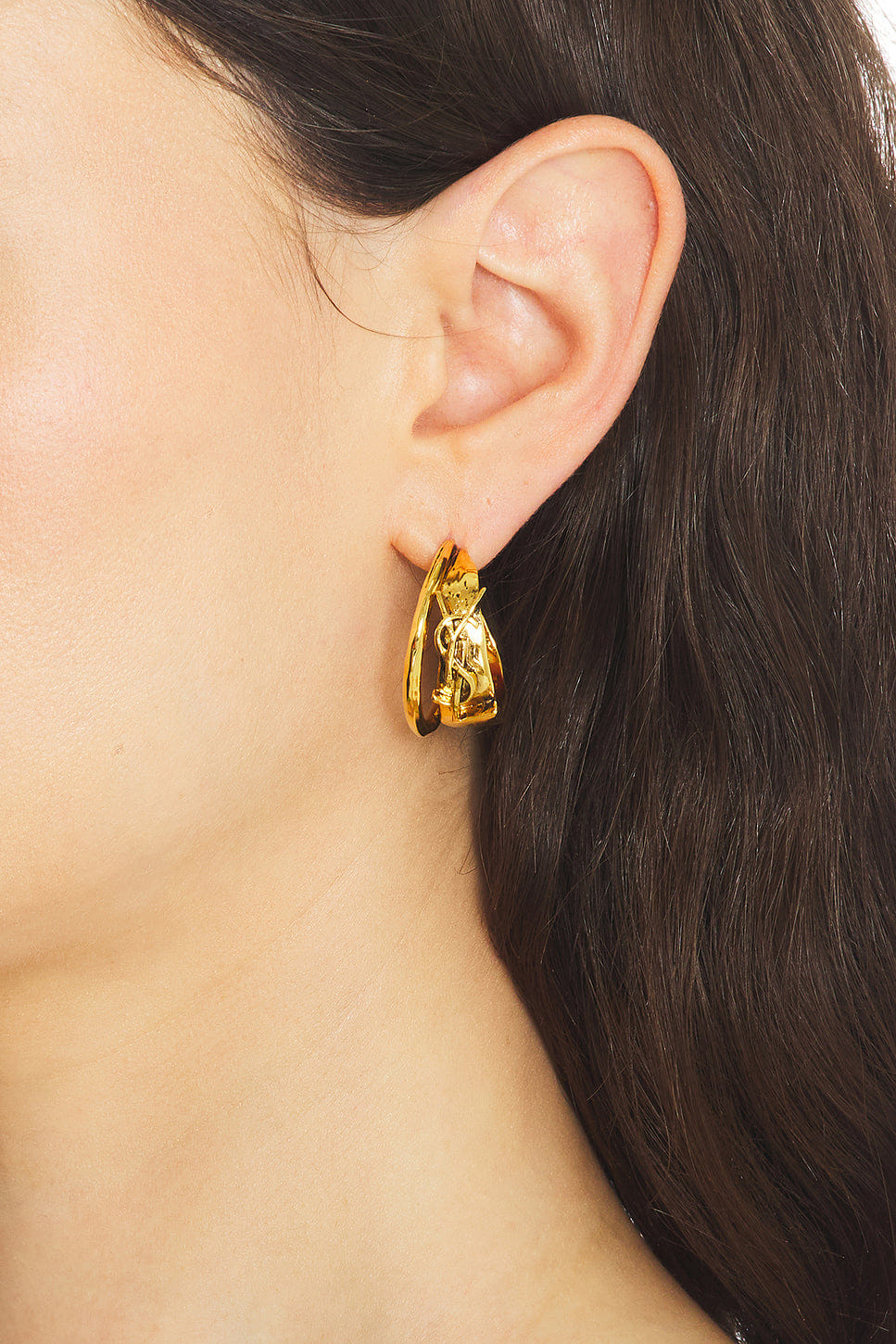 Saint Laurent Creole Roche Earrings