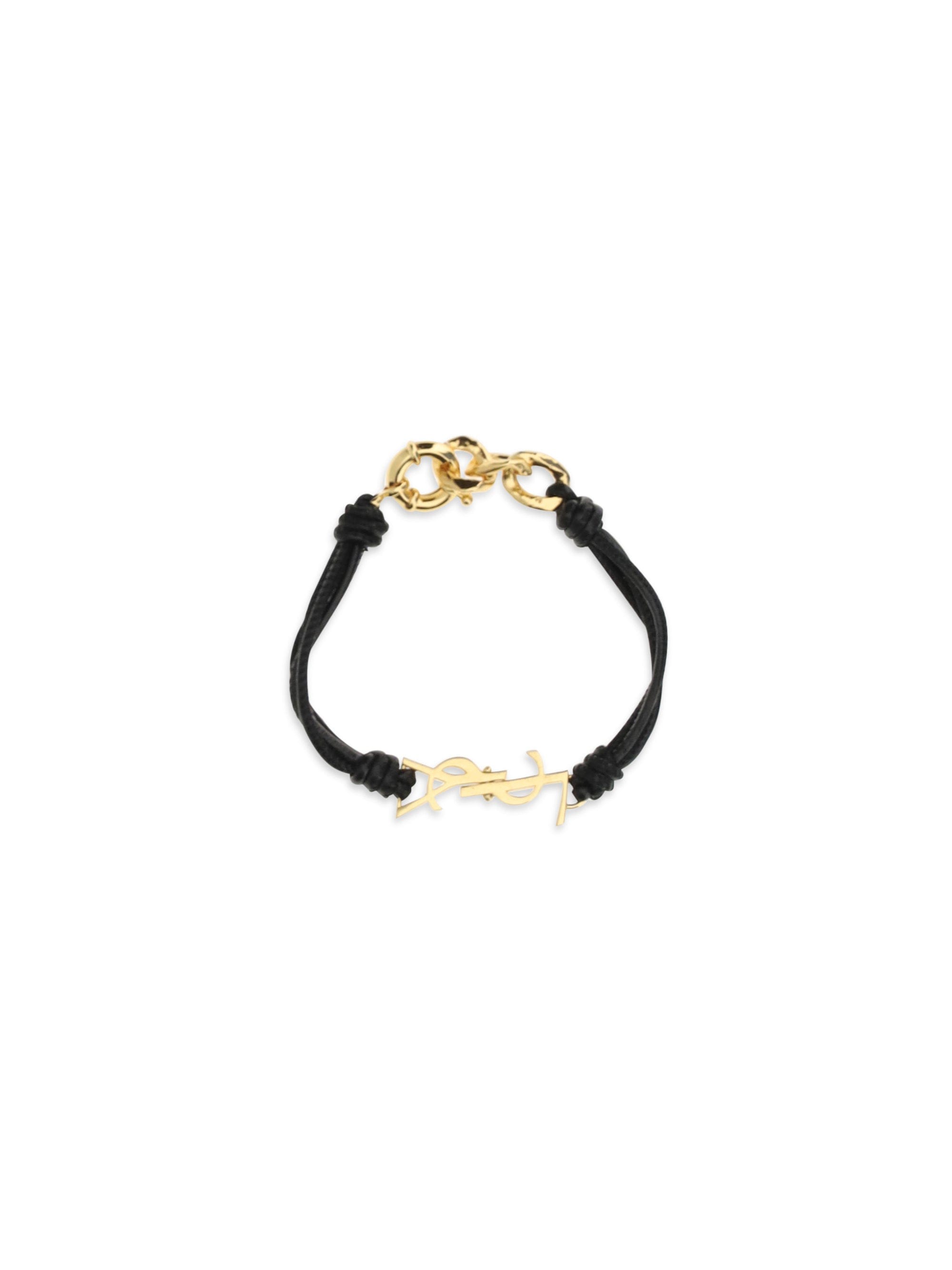Saint Laurent Cassandre Bracelet — Black