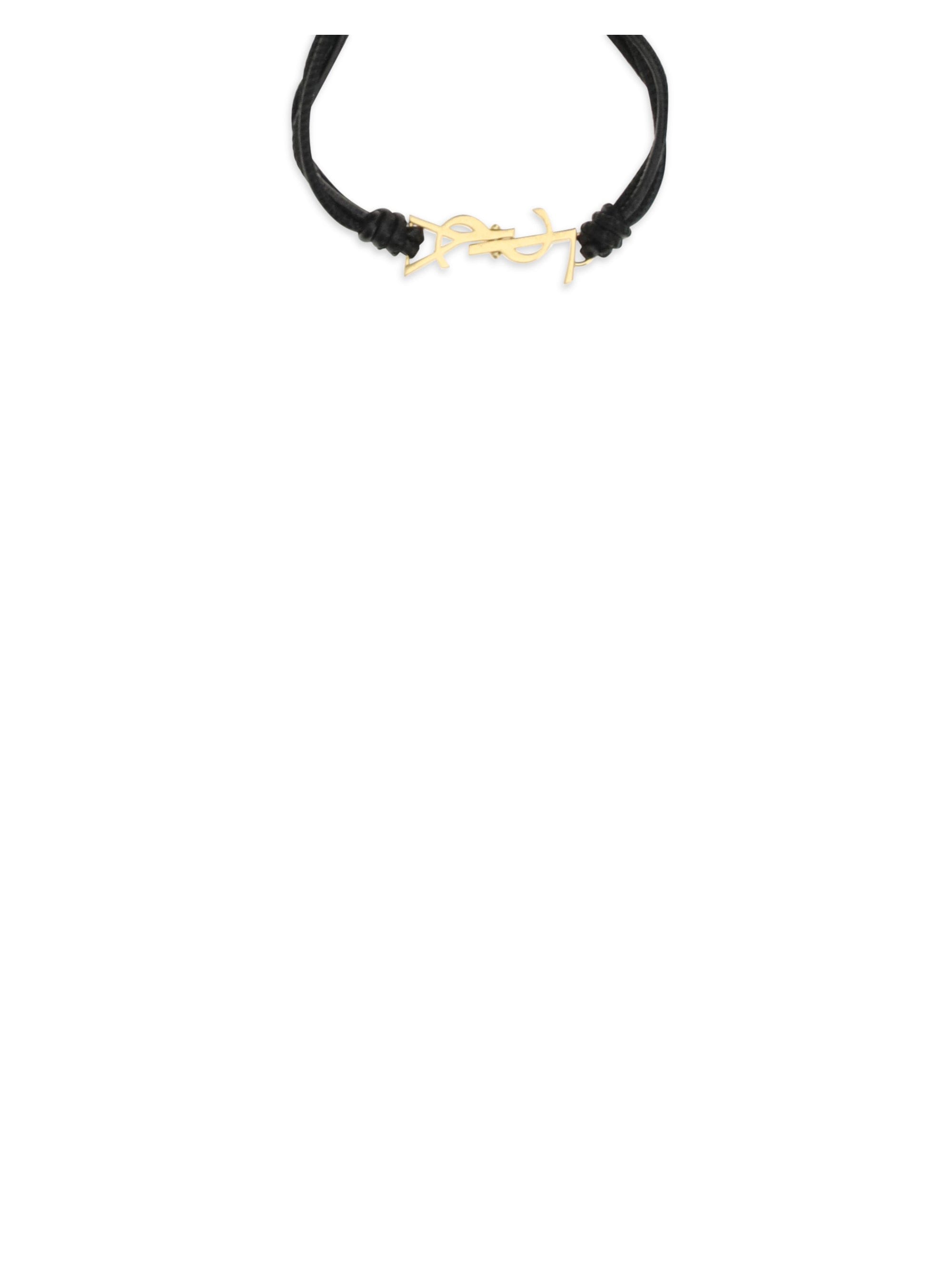 Saint Laurent Cassandre Bracelet — Black