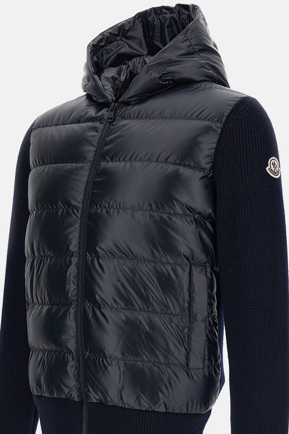 Moncler GIACCA CARDIGAN IMBOTTITA CON CAPPUCCIO