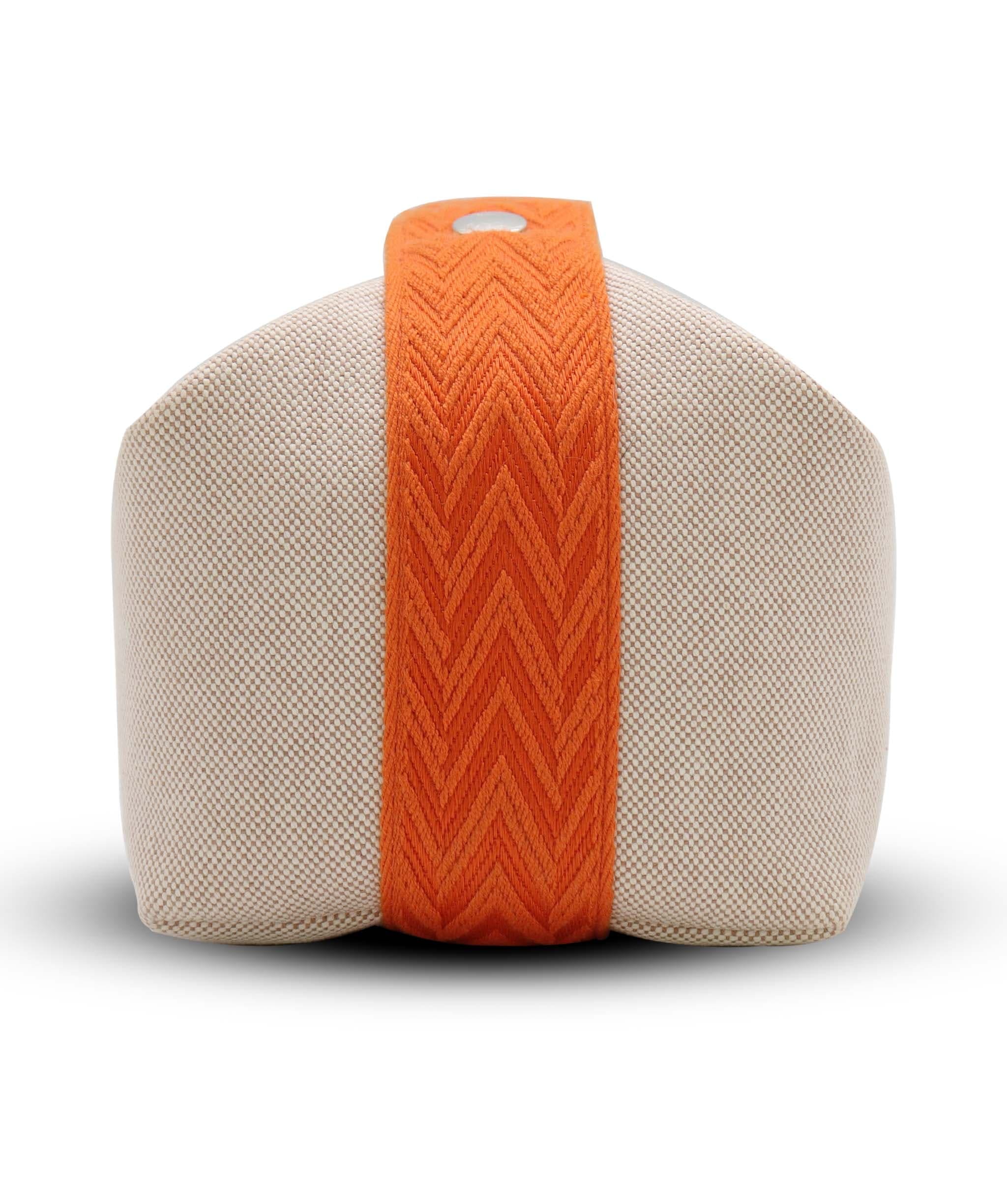 Hermes Orange Canvas Bride A Brac Top Handle AGC3555