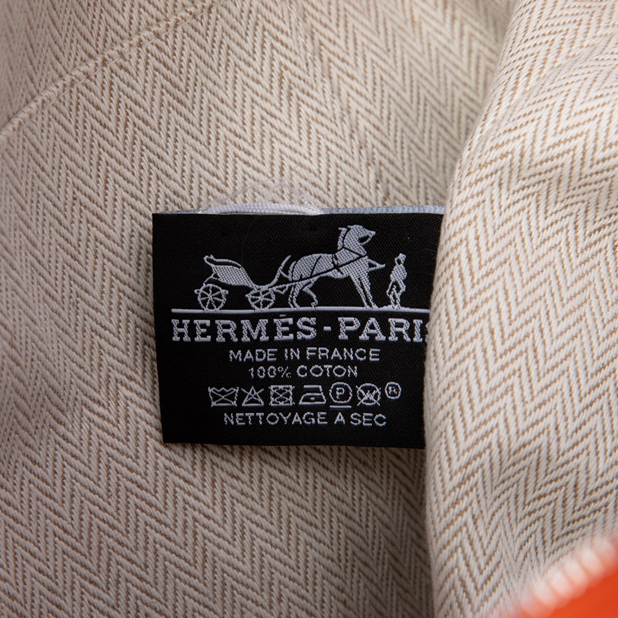 Hermès Large Toile Bride A Brac Case
