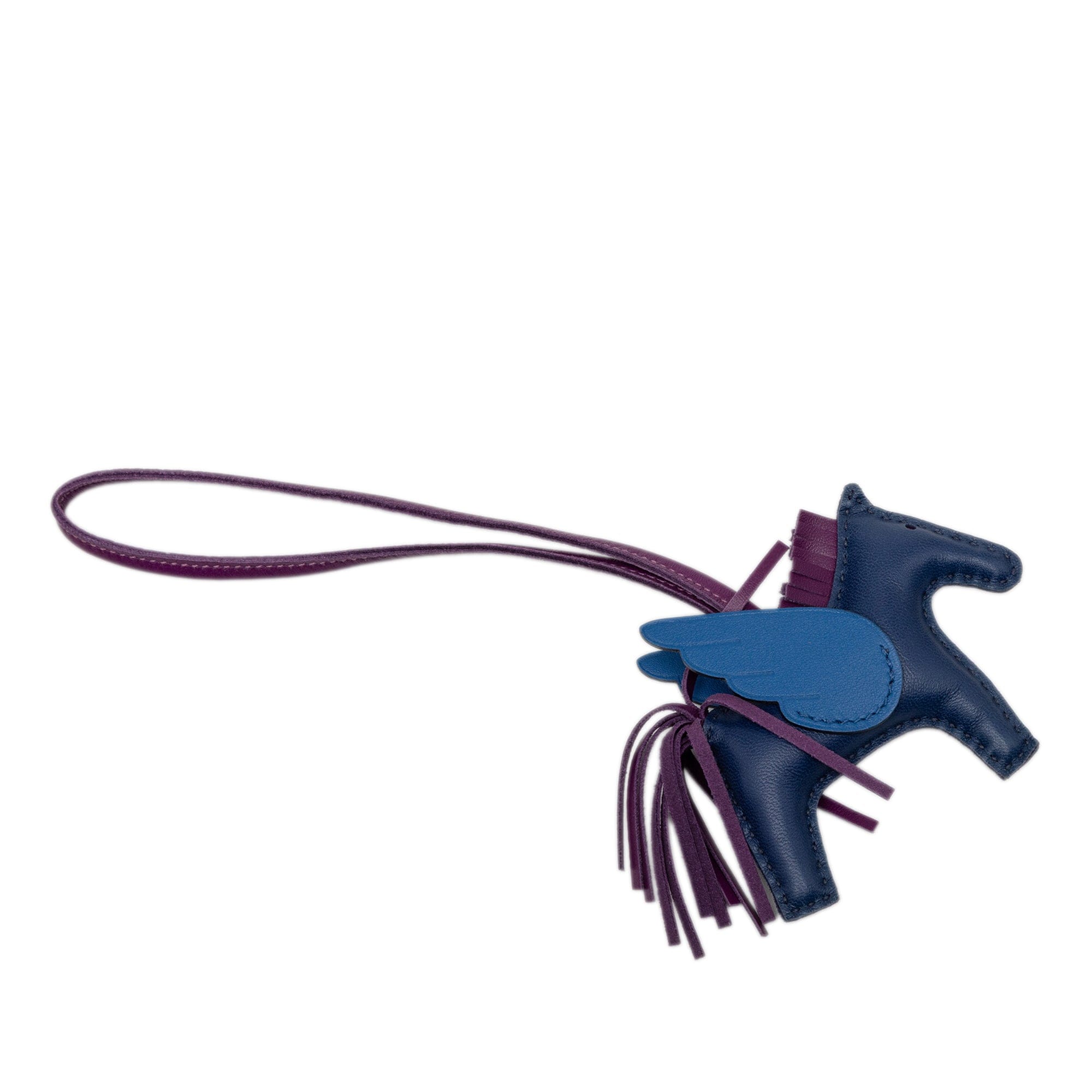 Hermès Milo Lambskin and Swift GriGri Rodeo Pegasus Bag Charm PM