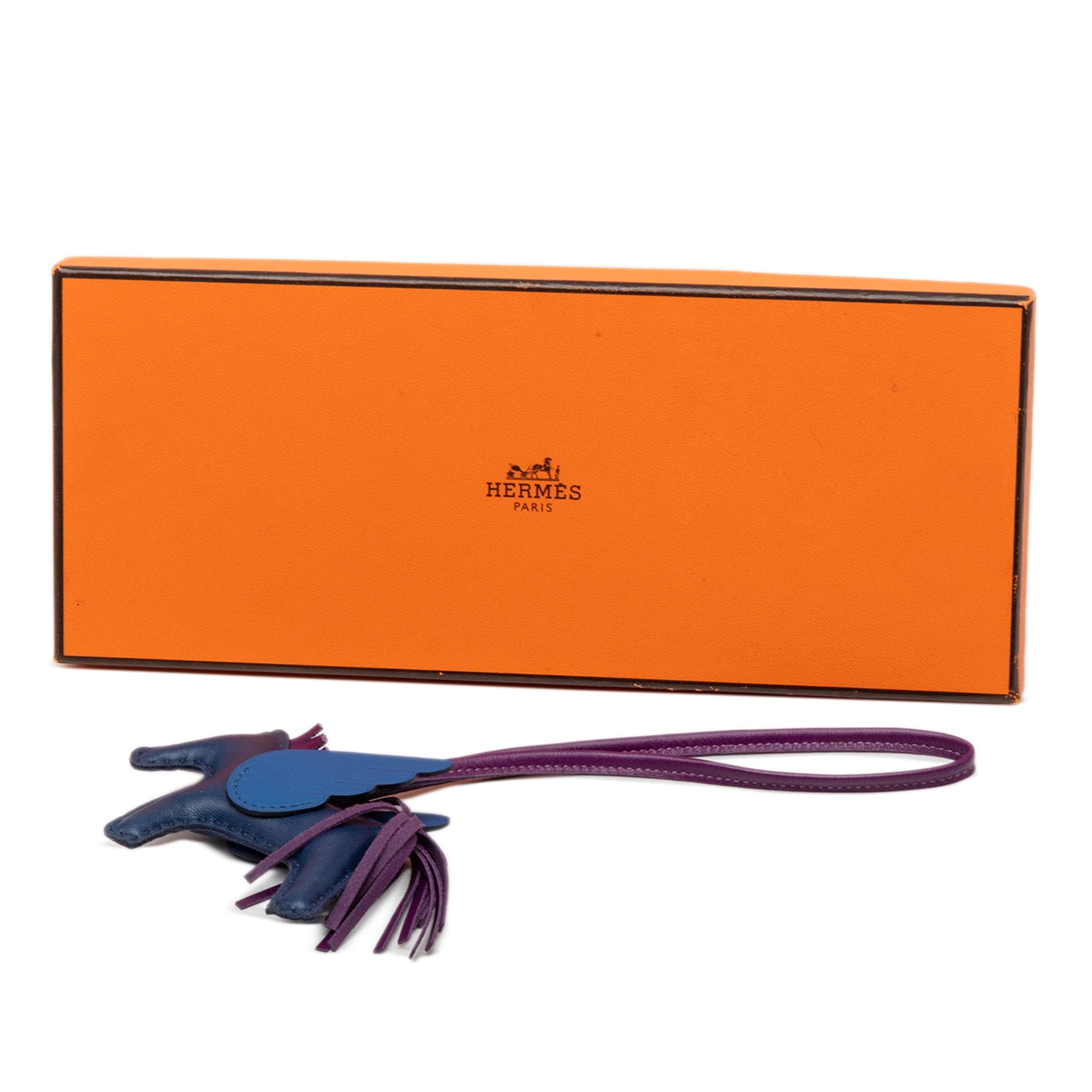 Hermès Milo Lambskin and Swift GriGri Rodeo Pegasus Bag Charm PM