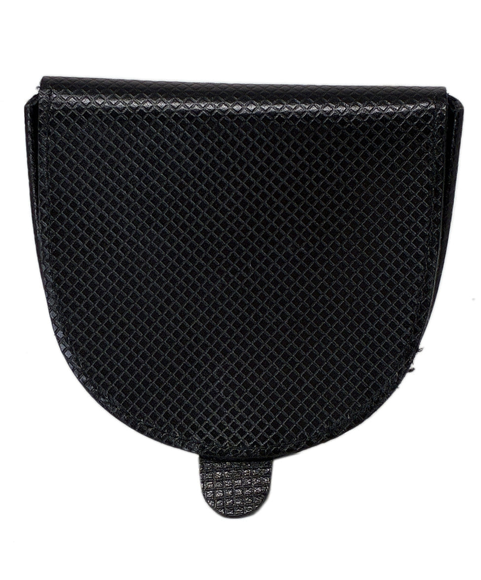 Bottega Veneta Black Leather Change Purse