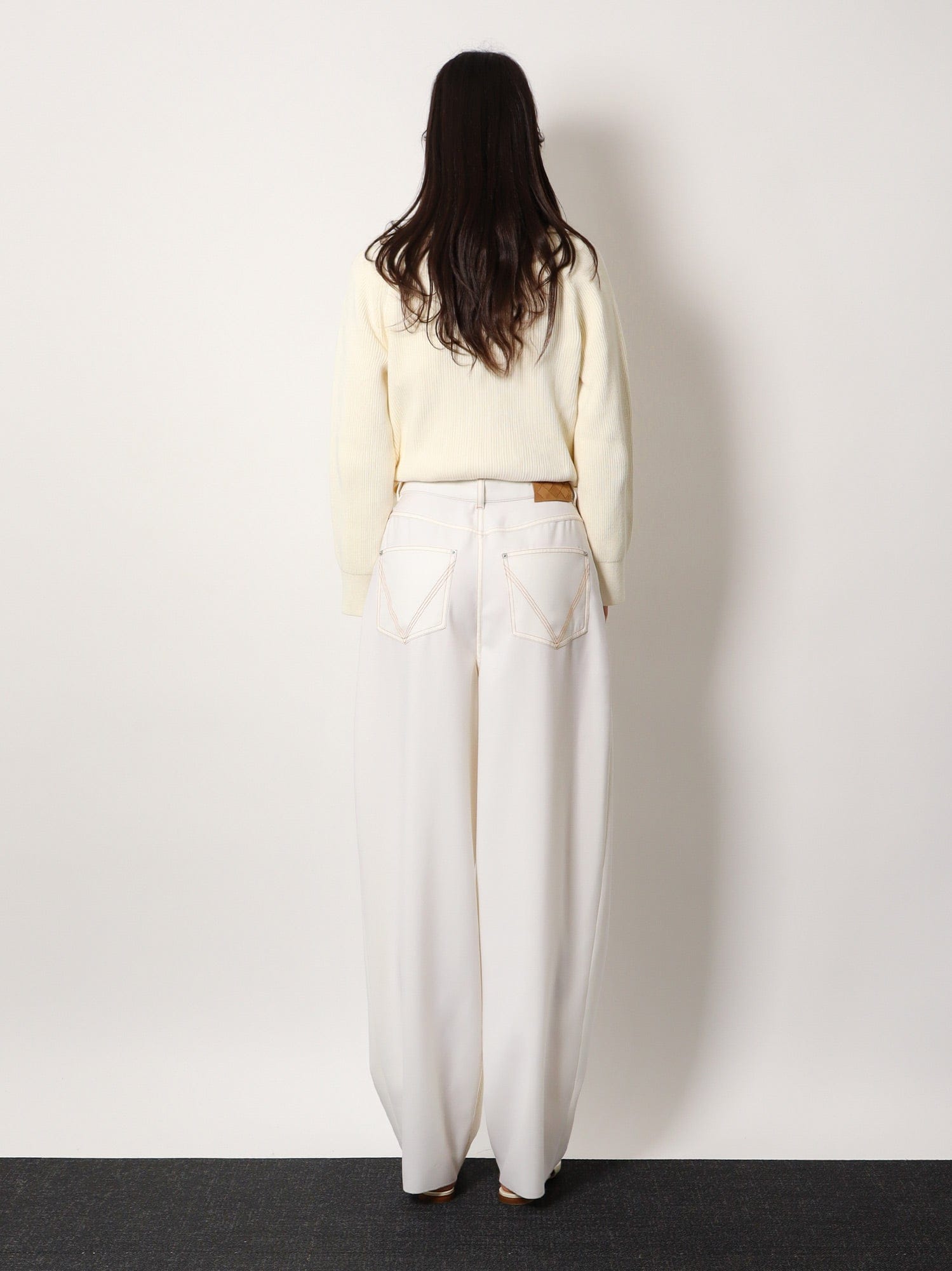 Bottega Veneta Wool wide leg trousers