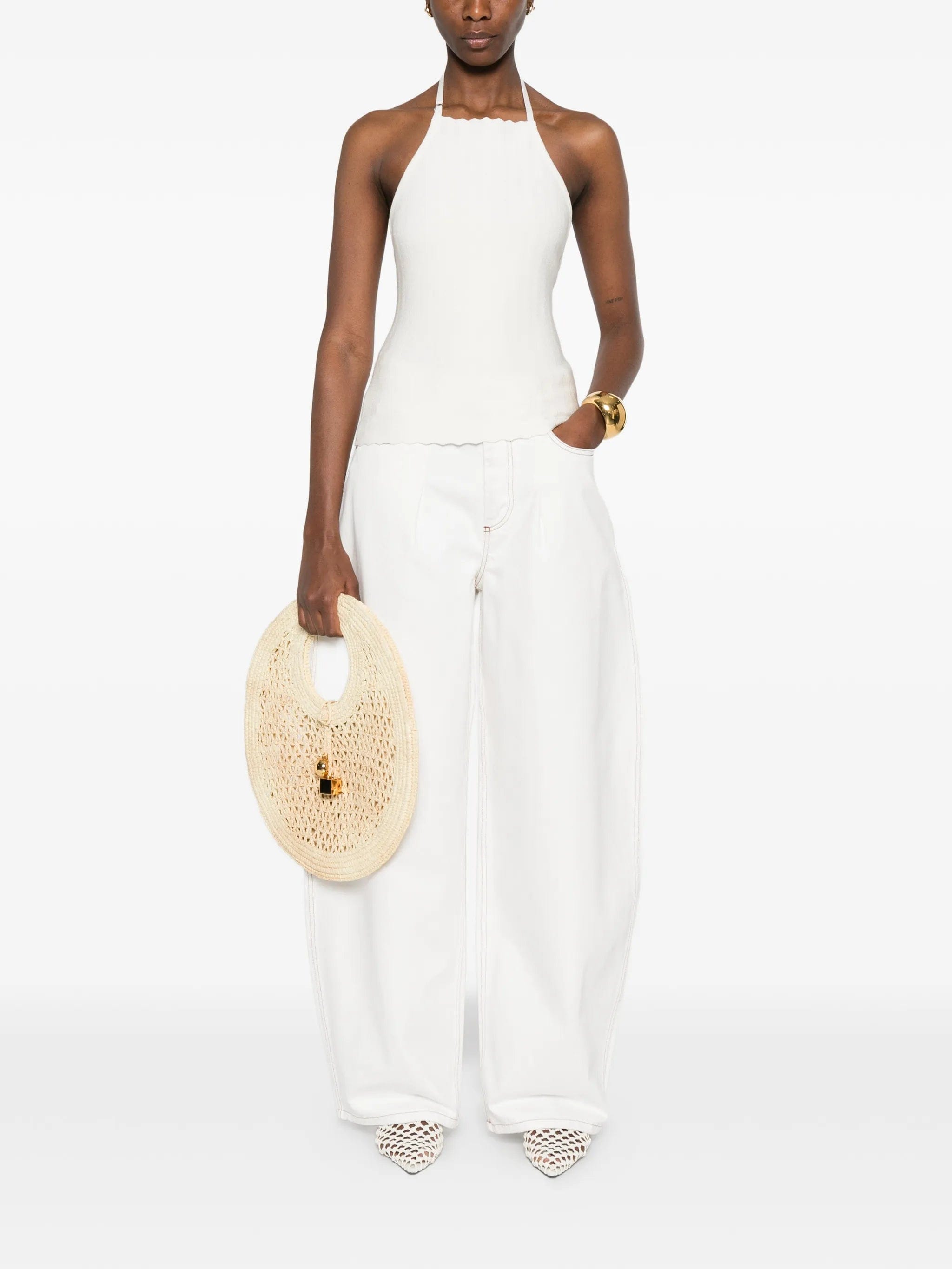 Jacquemus the Ovalo De - Nîmes denim pants