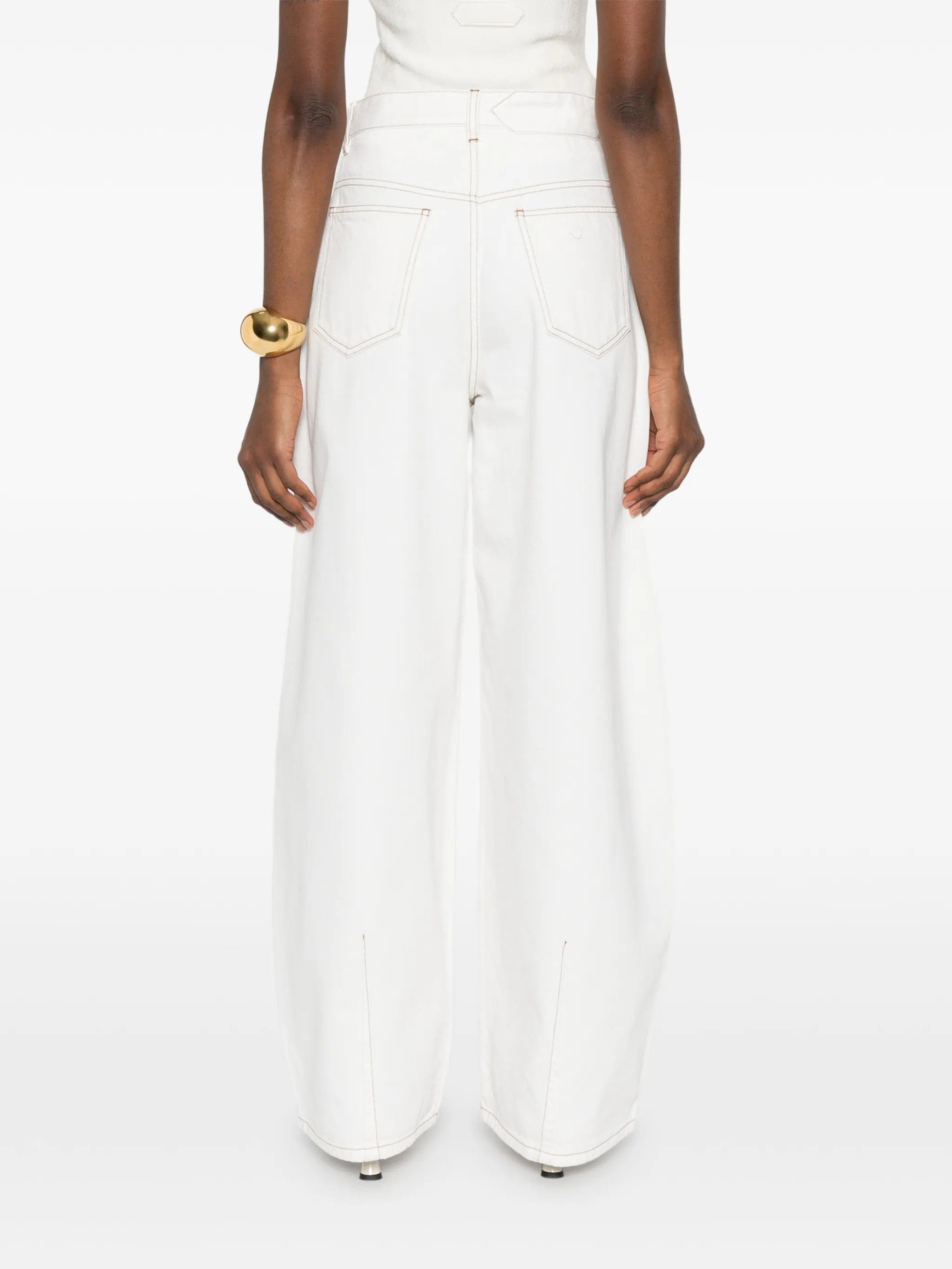 Jacquemus the Ovalo De - Nîmes denim pants