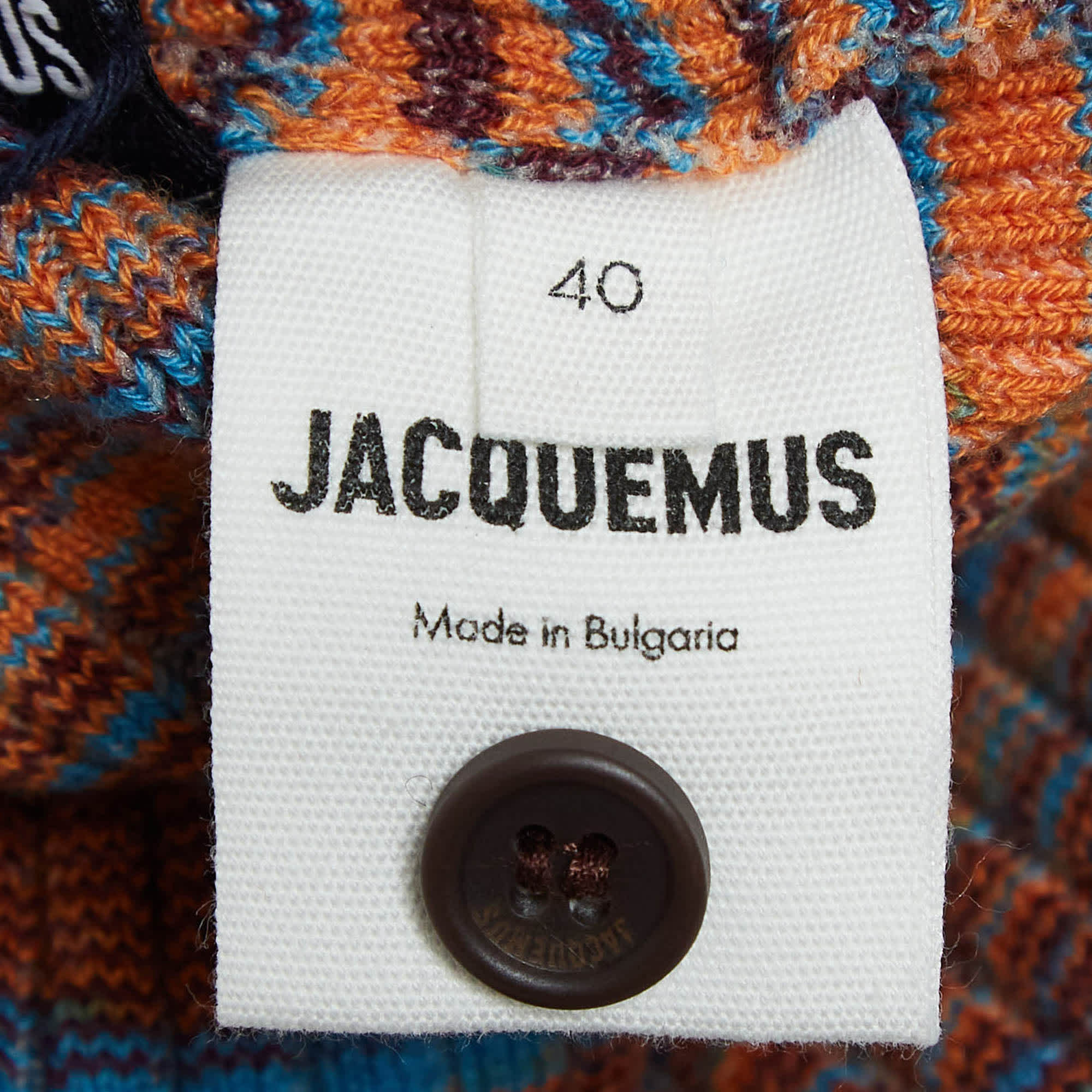 Jacquemus Brown Rib Knit La Robe Zucca Midi Dress