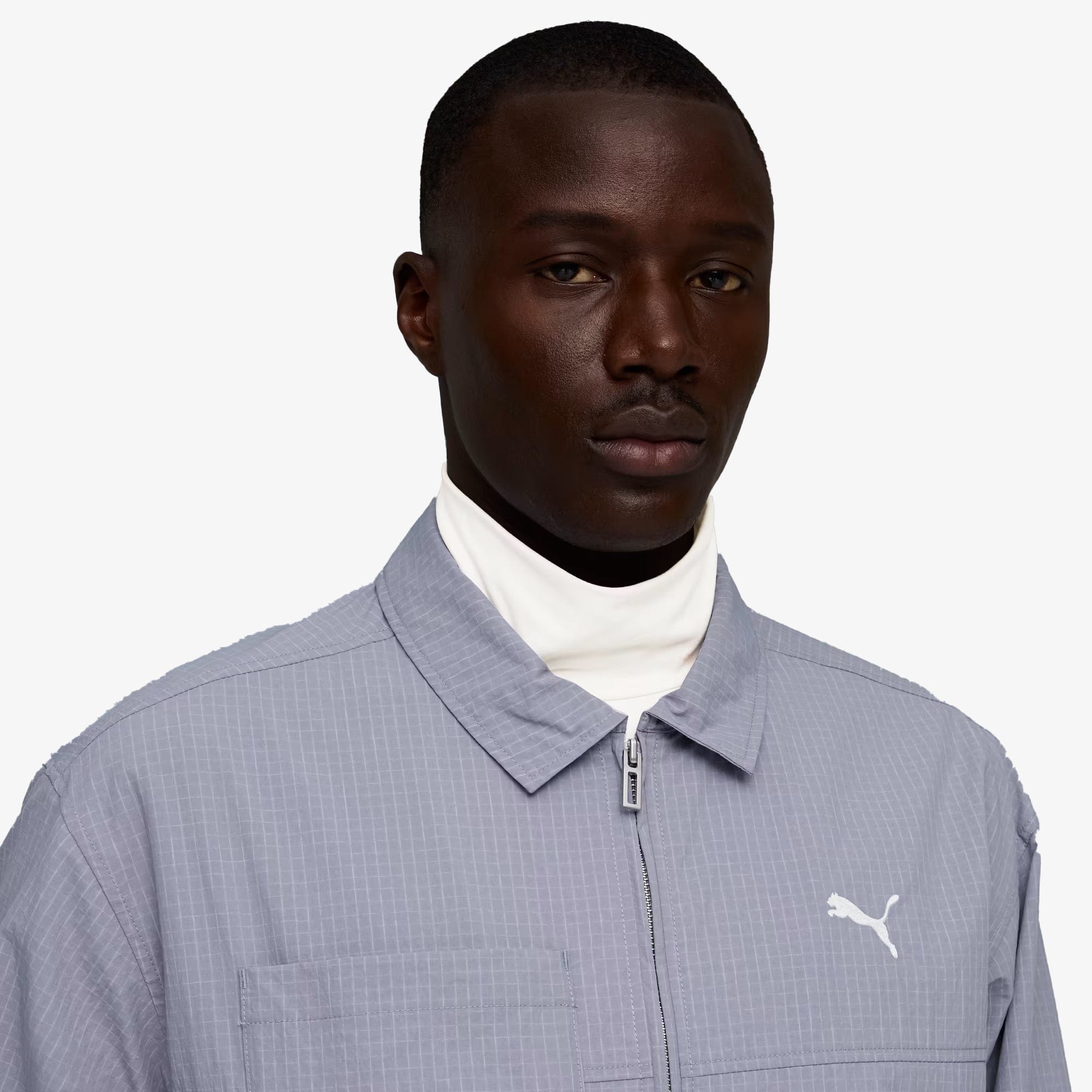 PUMA | WARDROBE ESSENTIALS WATER - REPELLENT JACKET { GRAY SKY