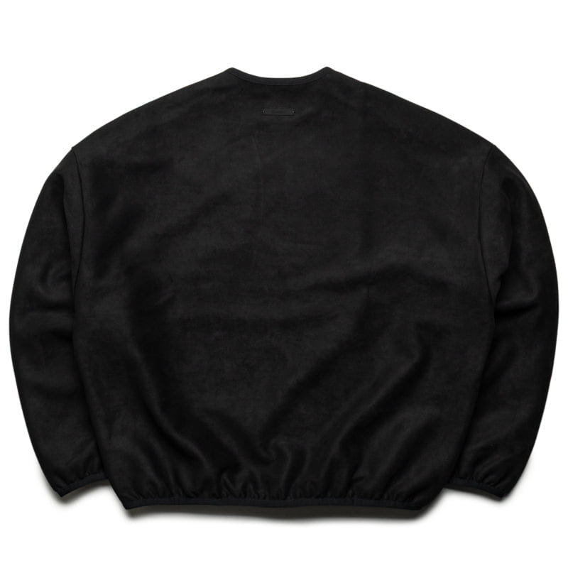 Fear Of God Essentials Suede Fleece Signature Modern Crewneck - Vintage Black
