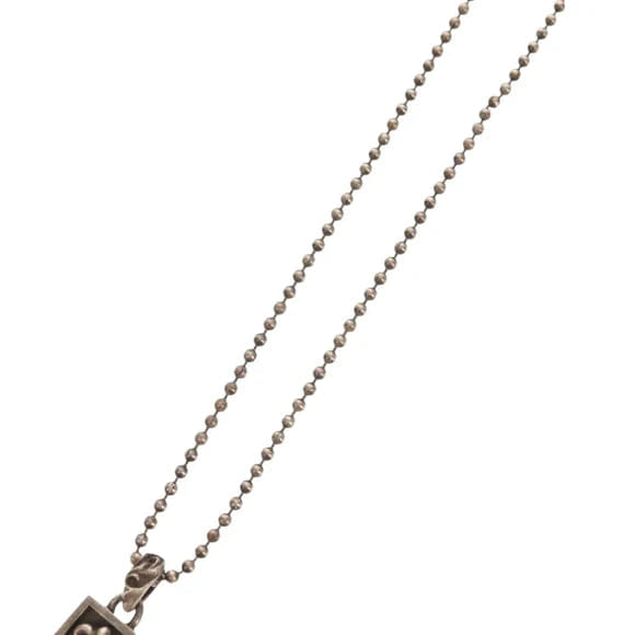 Chrome Hearts Framed BS Flare Charm Ag925 Silver Auth 152462M 152462M