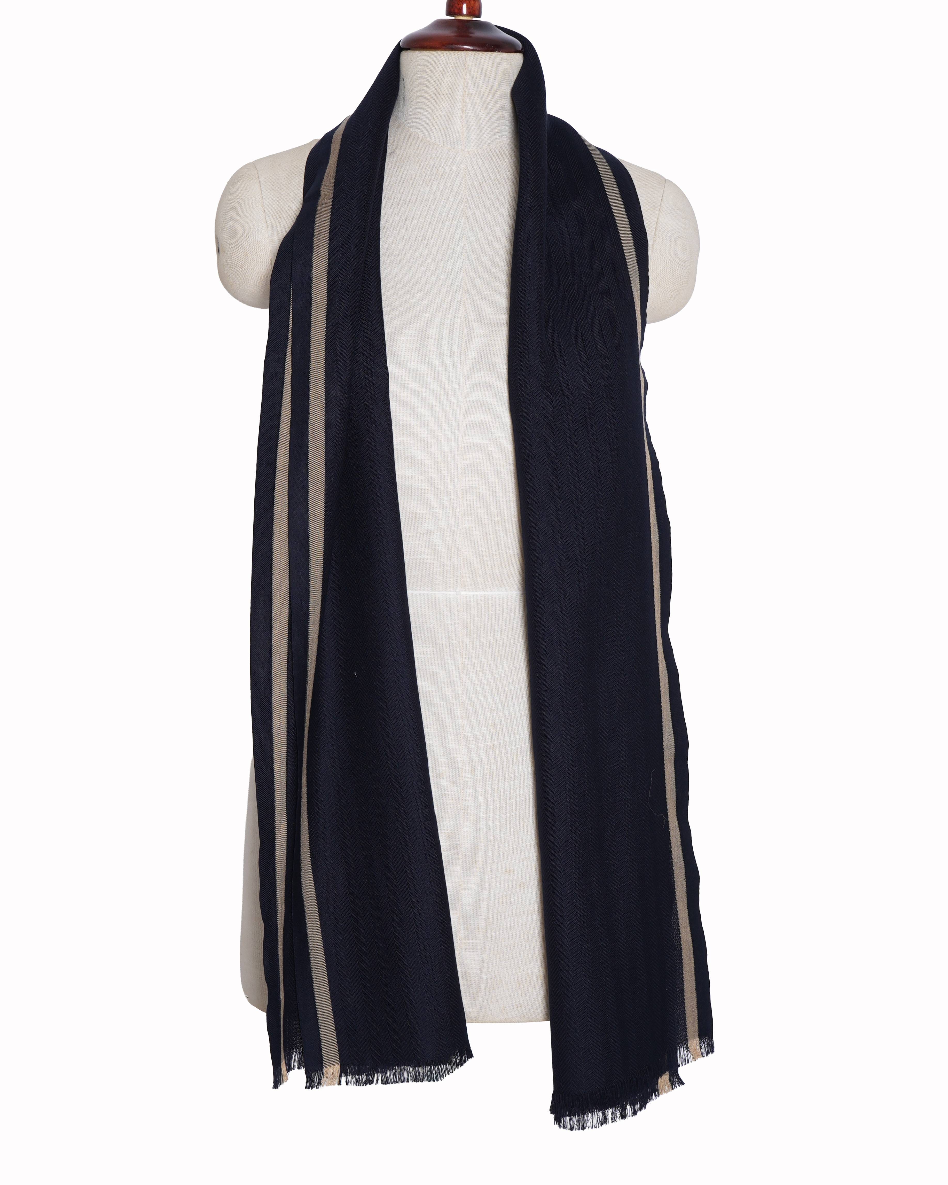 Zegna Ermenegildo Zegna Blue silk scarf