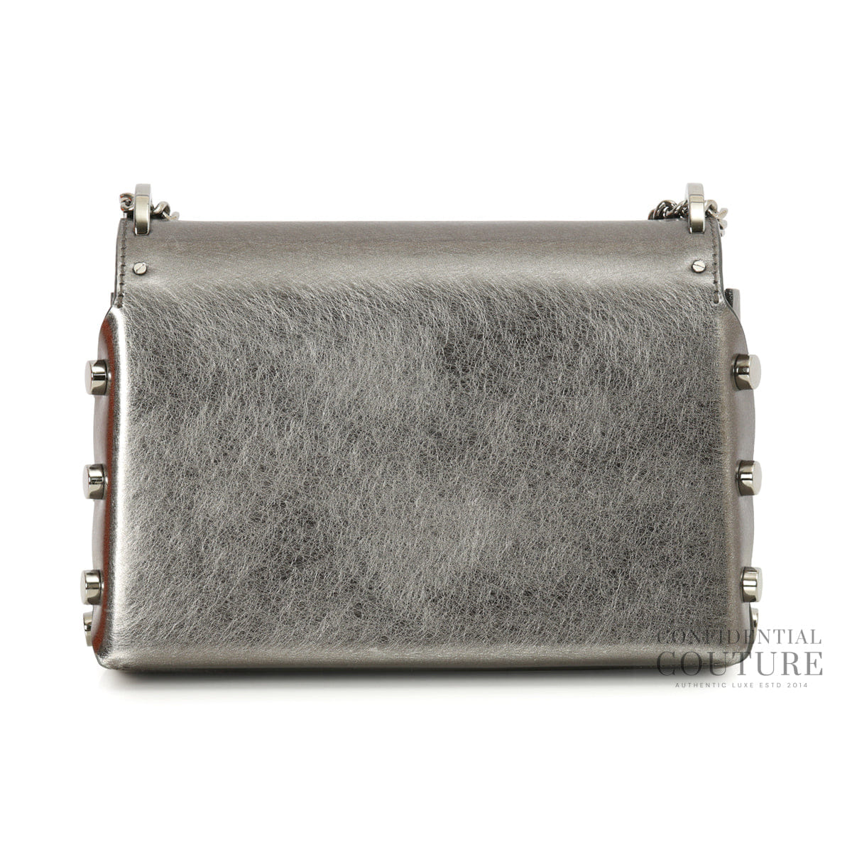 Jimmy Choo Lockett Petite Eez Anthracite With Crystal Lock Bag