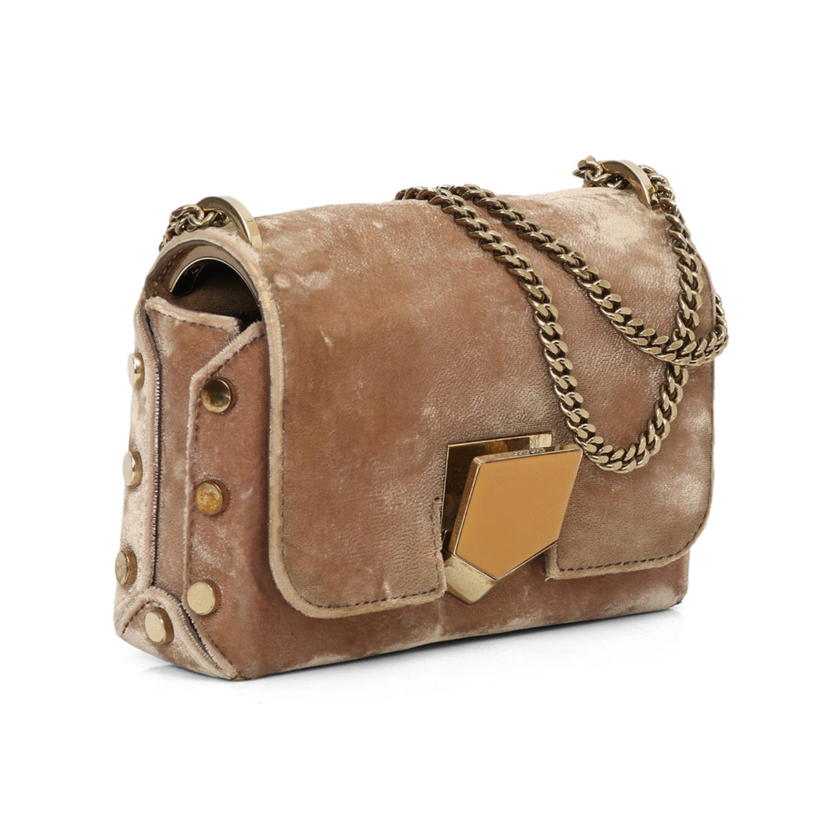 Jimmy Choo Petite Velvet Lockett Shoulder Bag