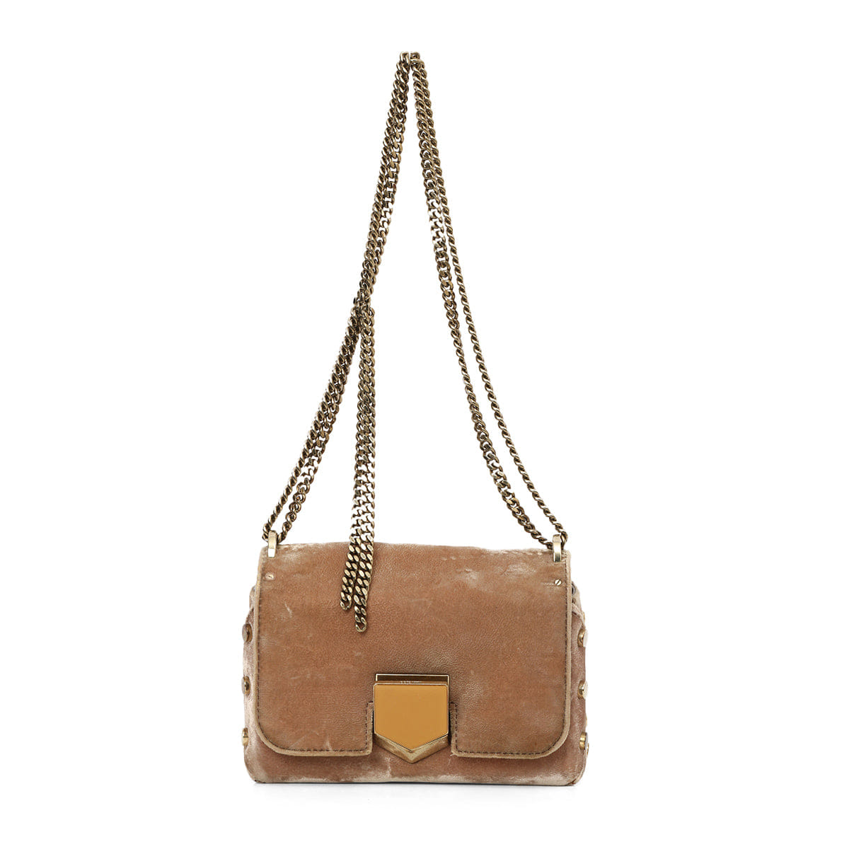 Jimmy Choo Petite Velvet Lockett Shoulder Bag