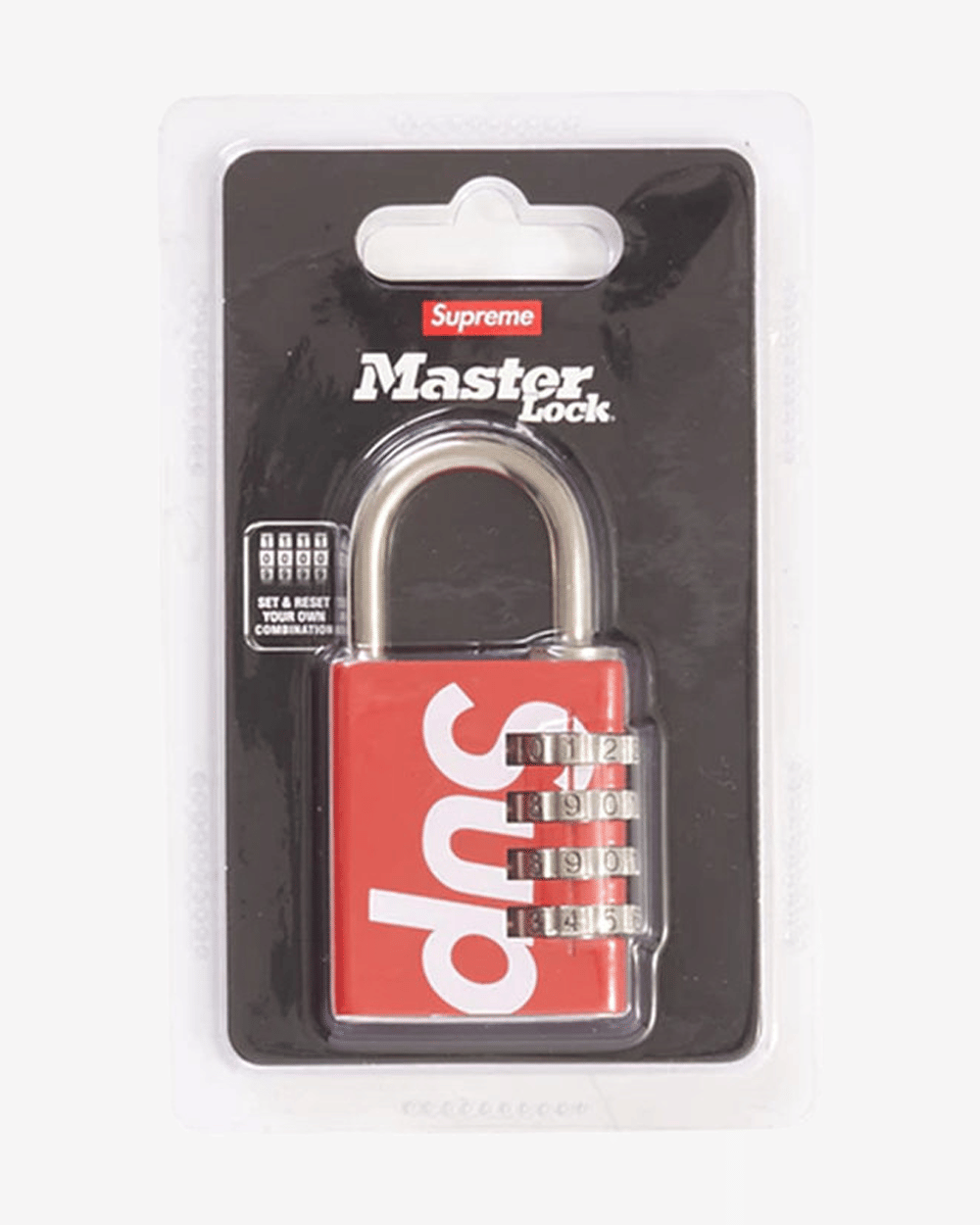 SUPREME SS19 MASTER LOCK RED (NEW) -