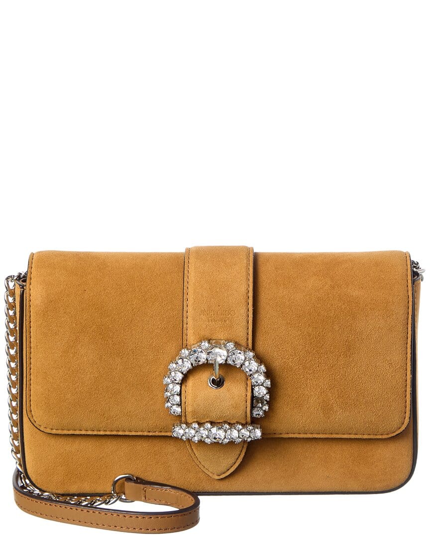 Jimmy Choo Cheri Suede Wallet On Chain