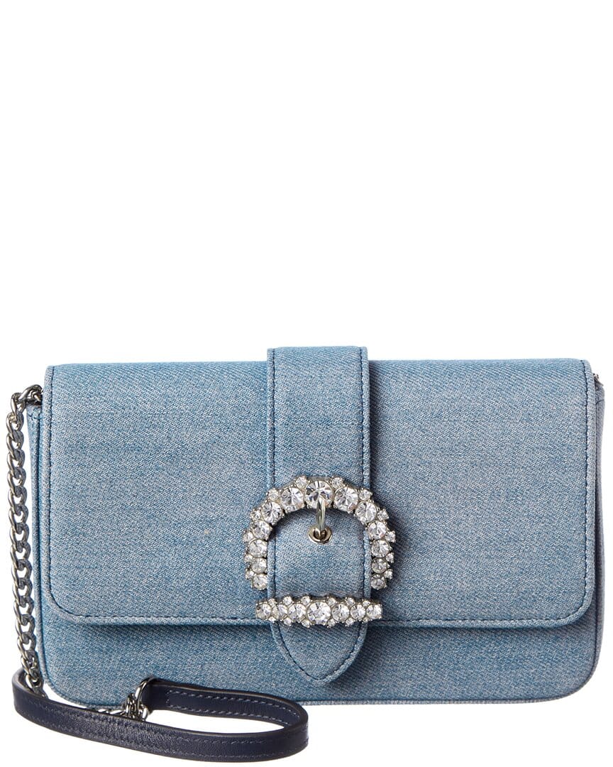 Jimmy Choo Cheri Denim Wallet On Chain