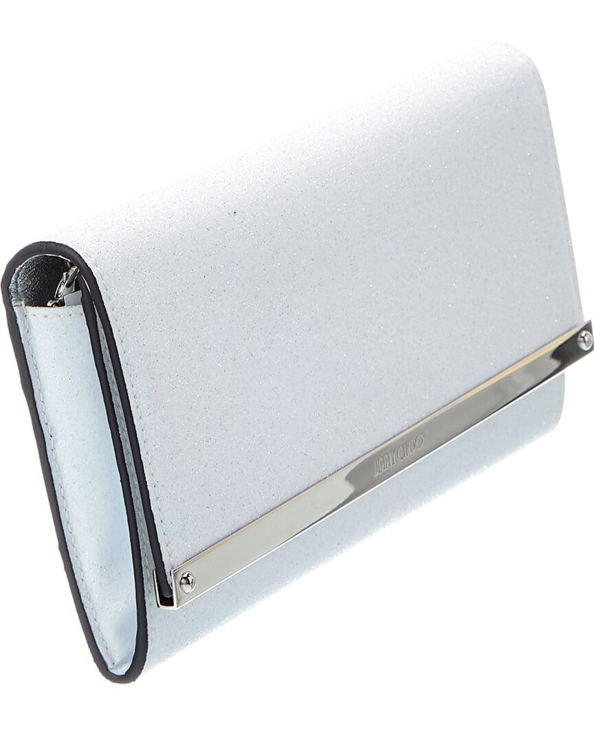 Jimmy Choo Milla Glitter Wallet On Chain