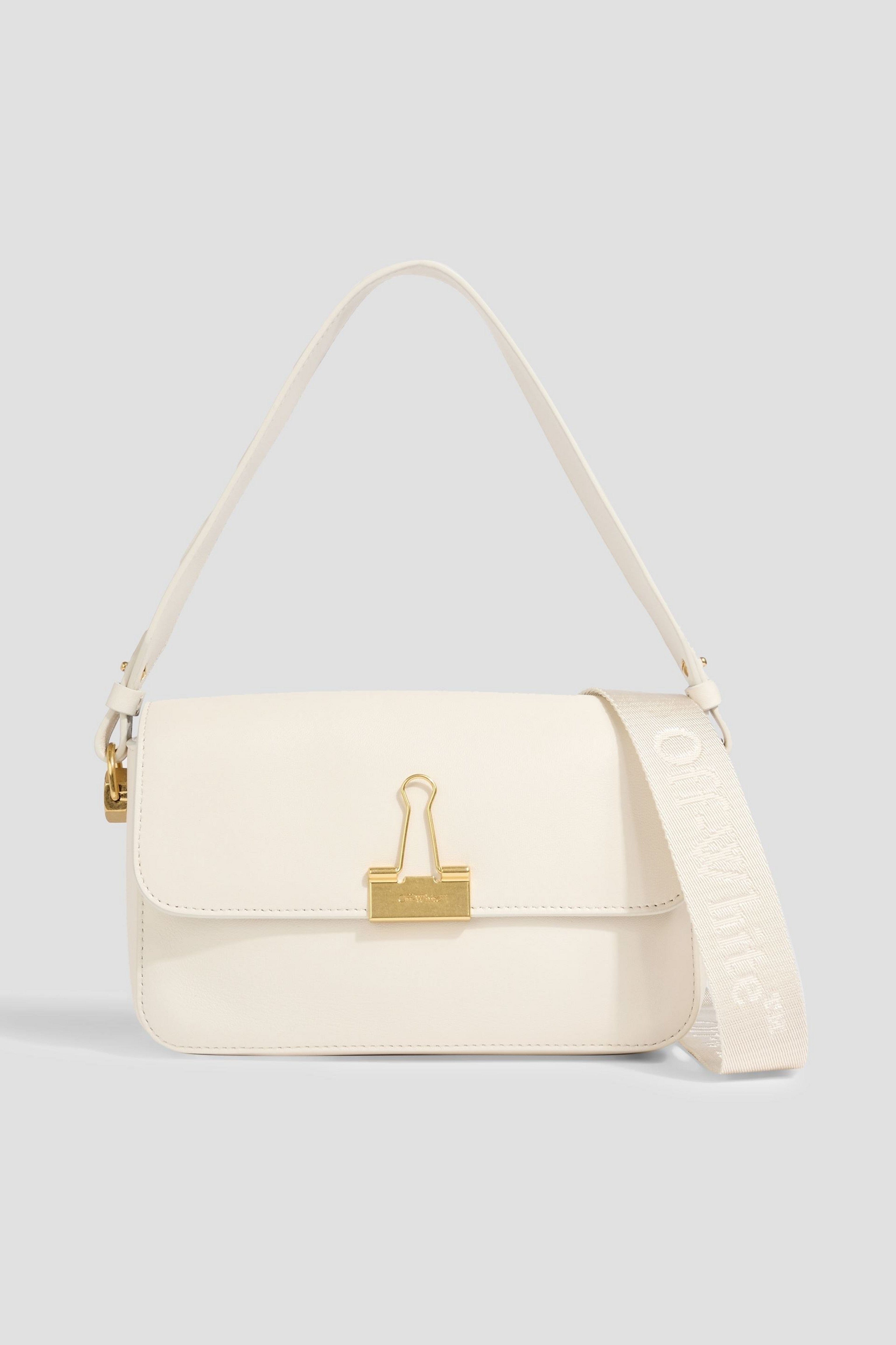 Off - White™ Binder Leather Shoulder Bag