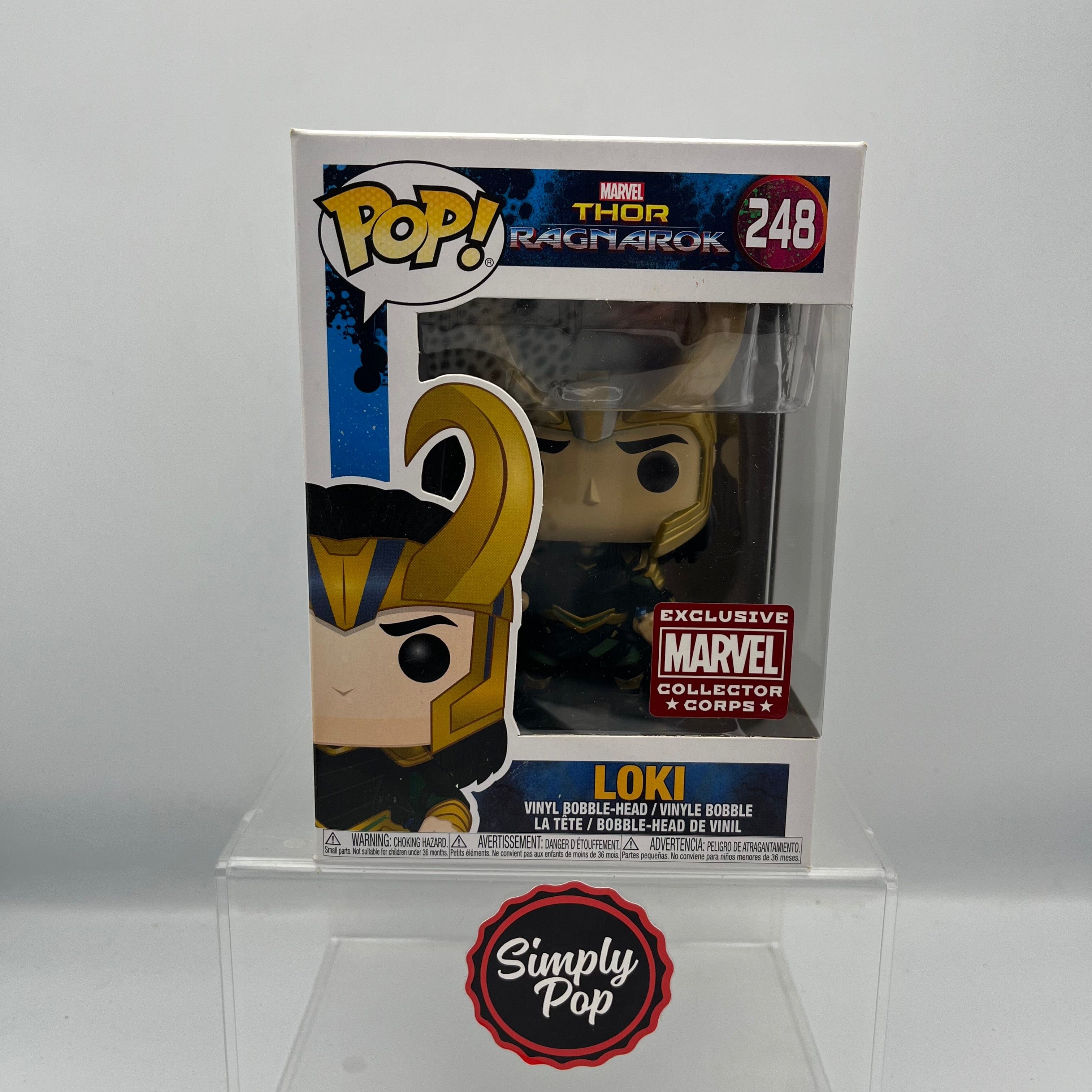 Funko Pop Loki Two Blades Finale Outfit #248 Marvel Collector Corps Exclusive