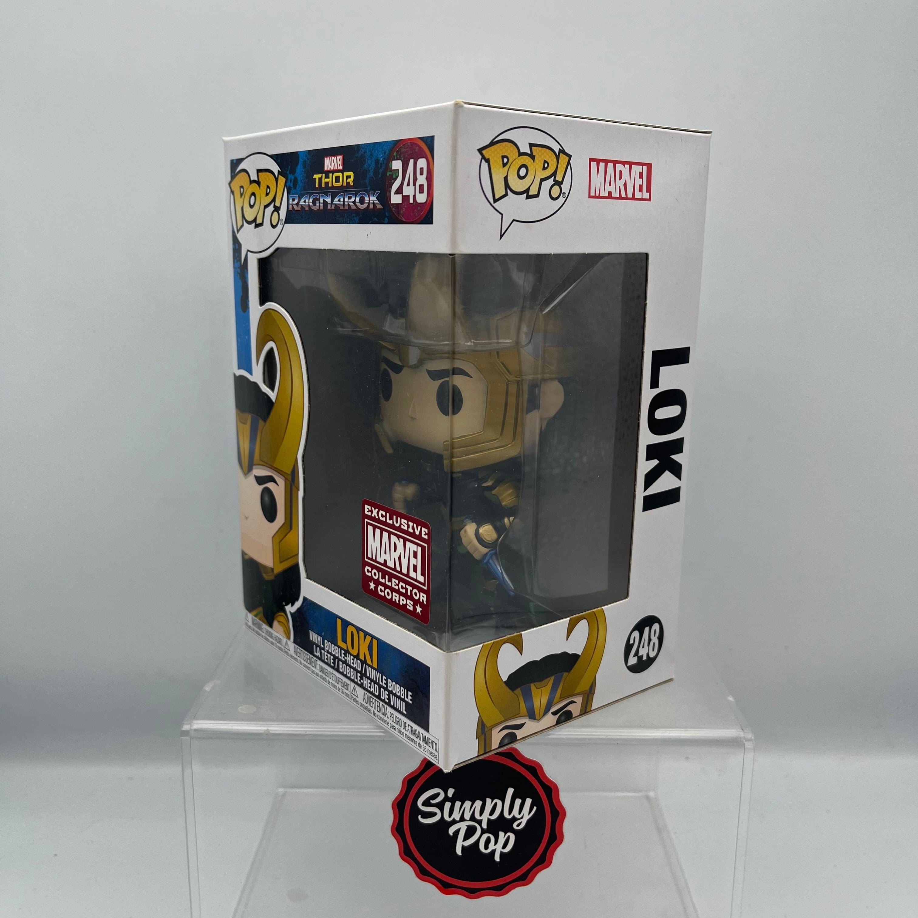 Funko Pop Loki Two Blades Finale Outfit #248 Marvel Collector Corps Exclusive