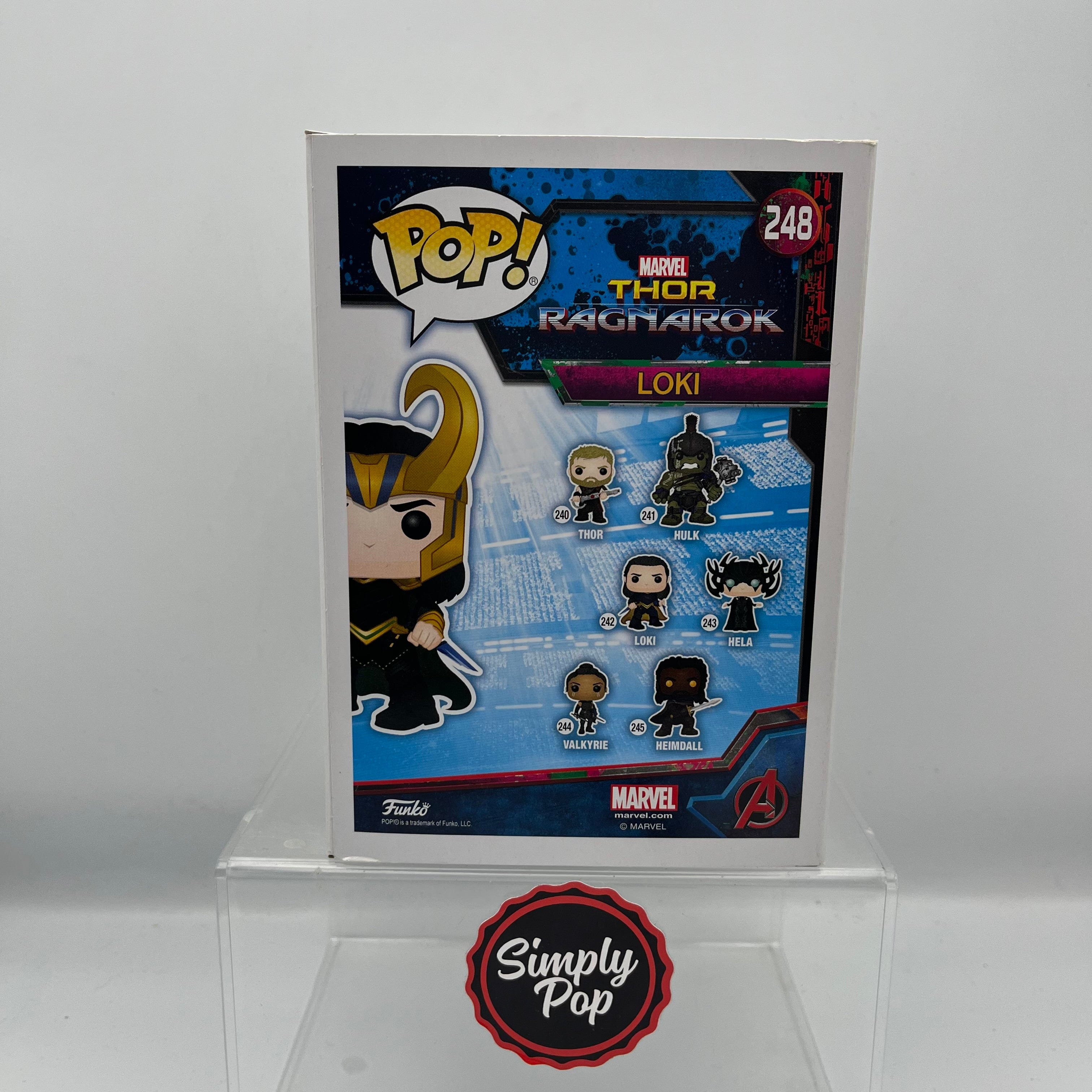 Funko Pop Loki Two Blades Finale Outfit #248 Marvel Collector Corps Exclusive
