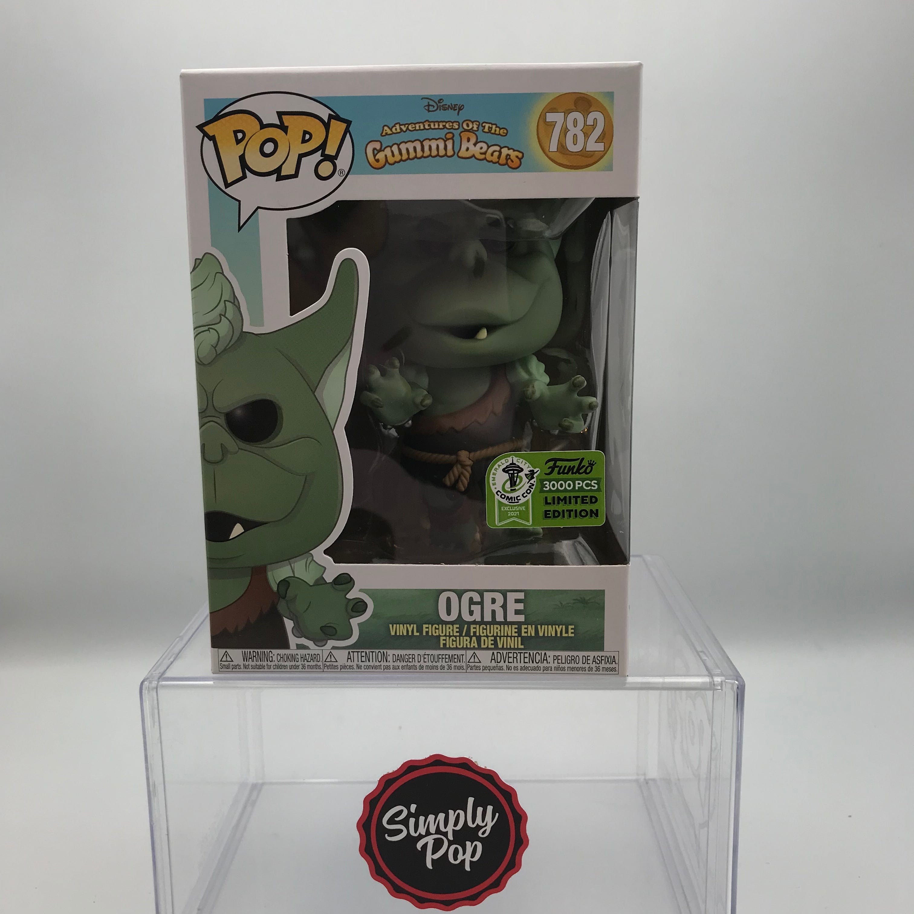 Funko Pop Ogre #782 2021 ECCC Spring Convention Official Sticker Disney Adventures Of The Gummi Bears