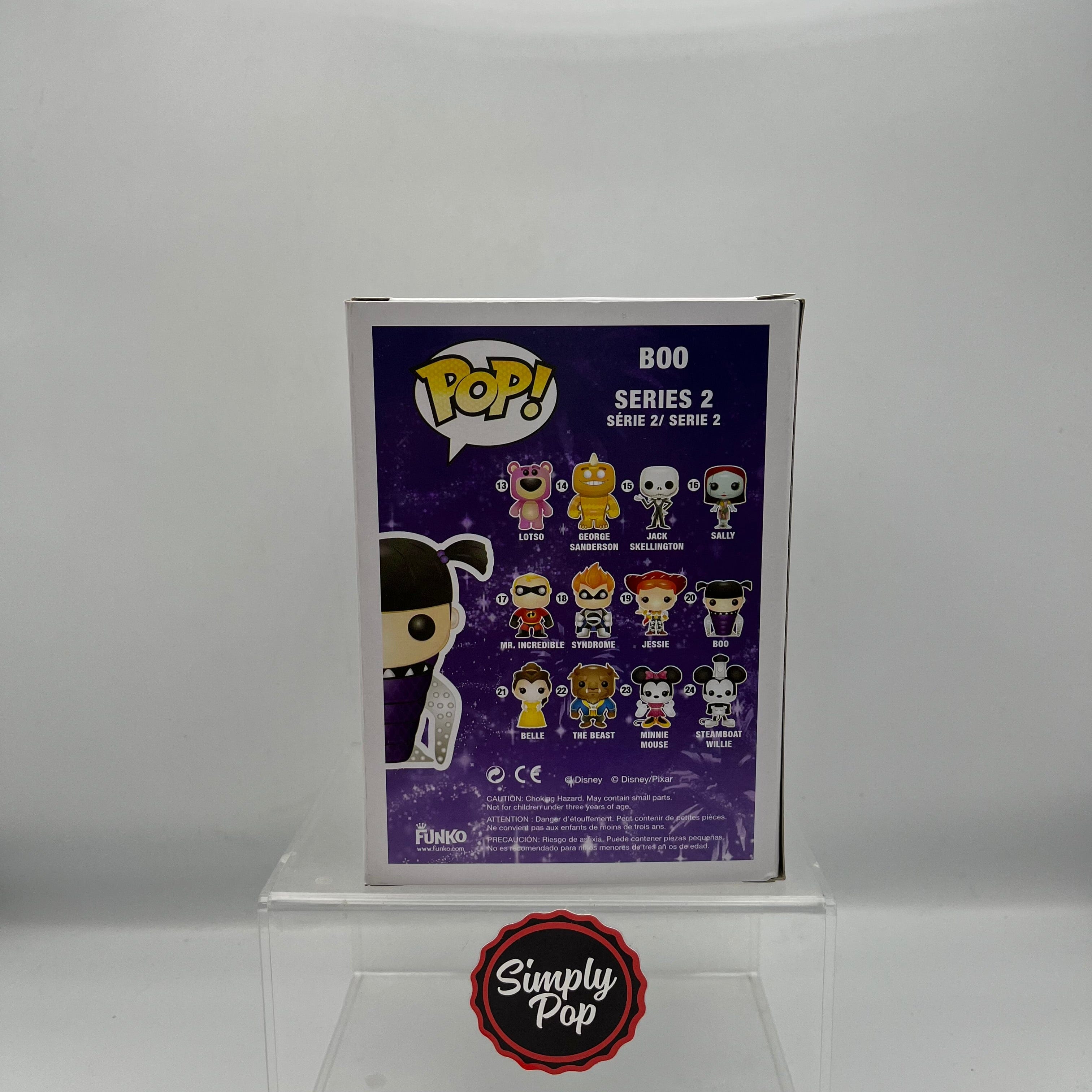 Funko Pop Boo #20 Pixar Monsters Inc Disney Store Series 2 2013 Vaulted Grail