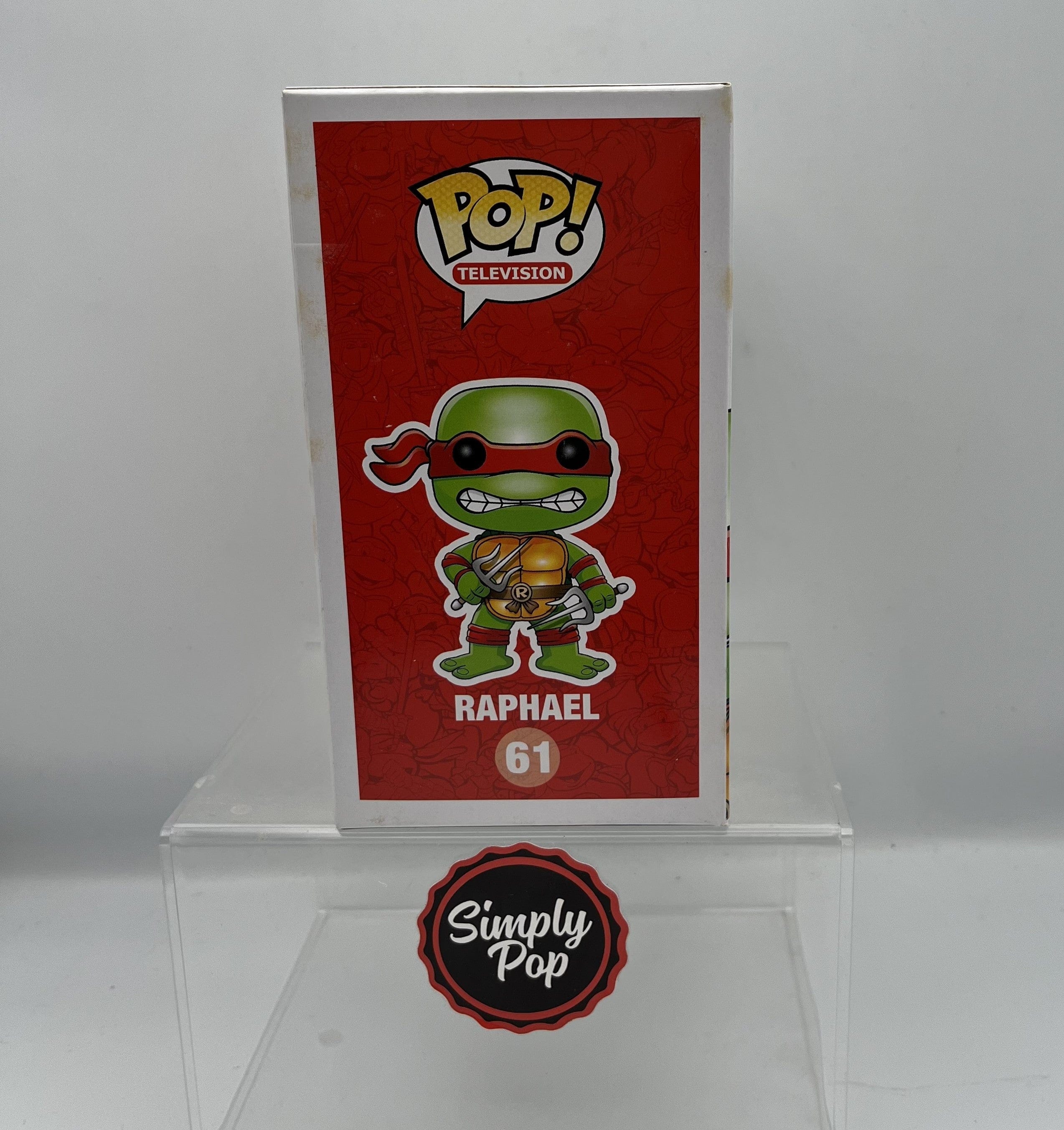 Funko Pop Raphael #61 Autographed Signed by Rob Paulsen Becket Authenticated
