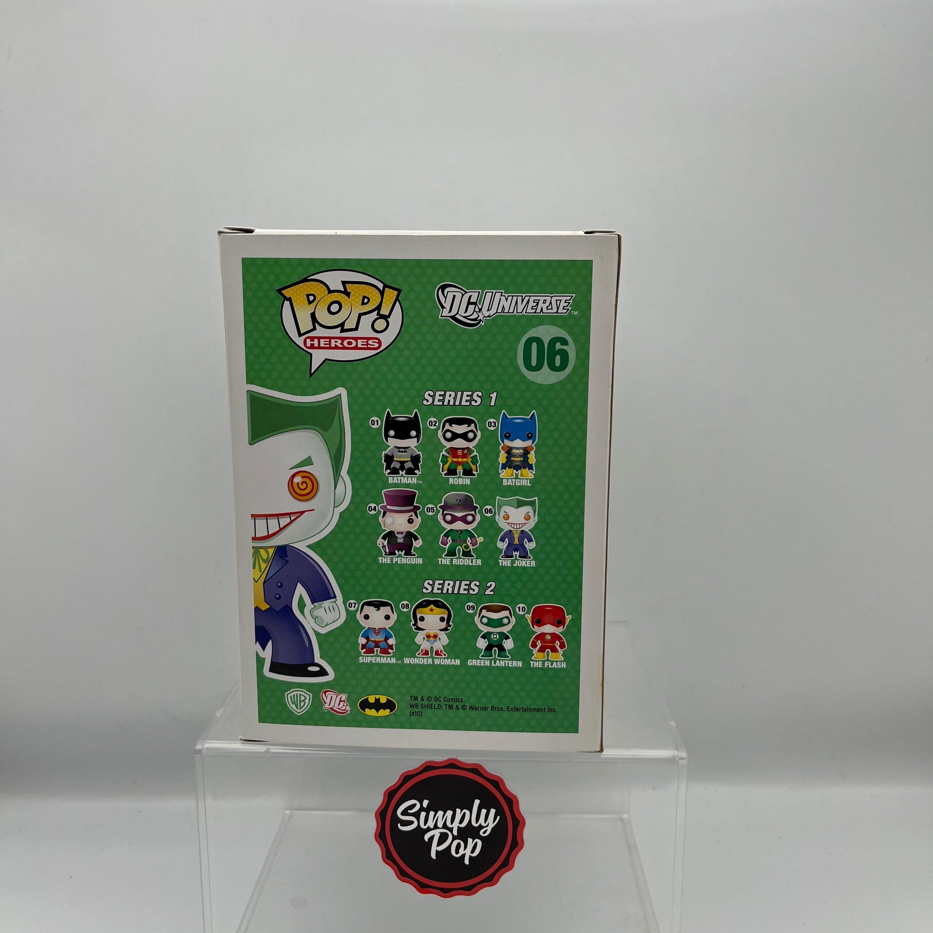 Funko Pop The Joker Purple Suit #06 DC Universe Rare Vaulted Purple Suit 2015 Release